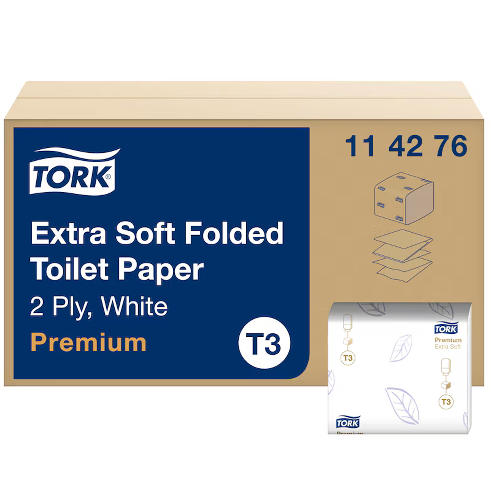 Tork 114276 carta igienica a foglio singolo extra morbida Premium T3