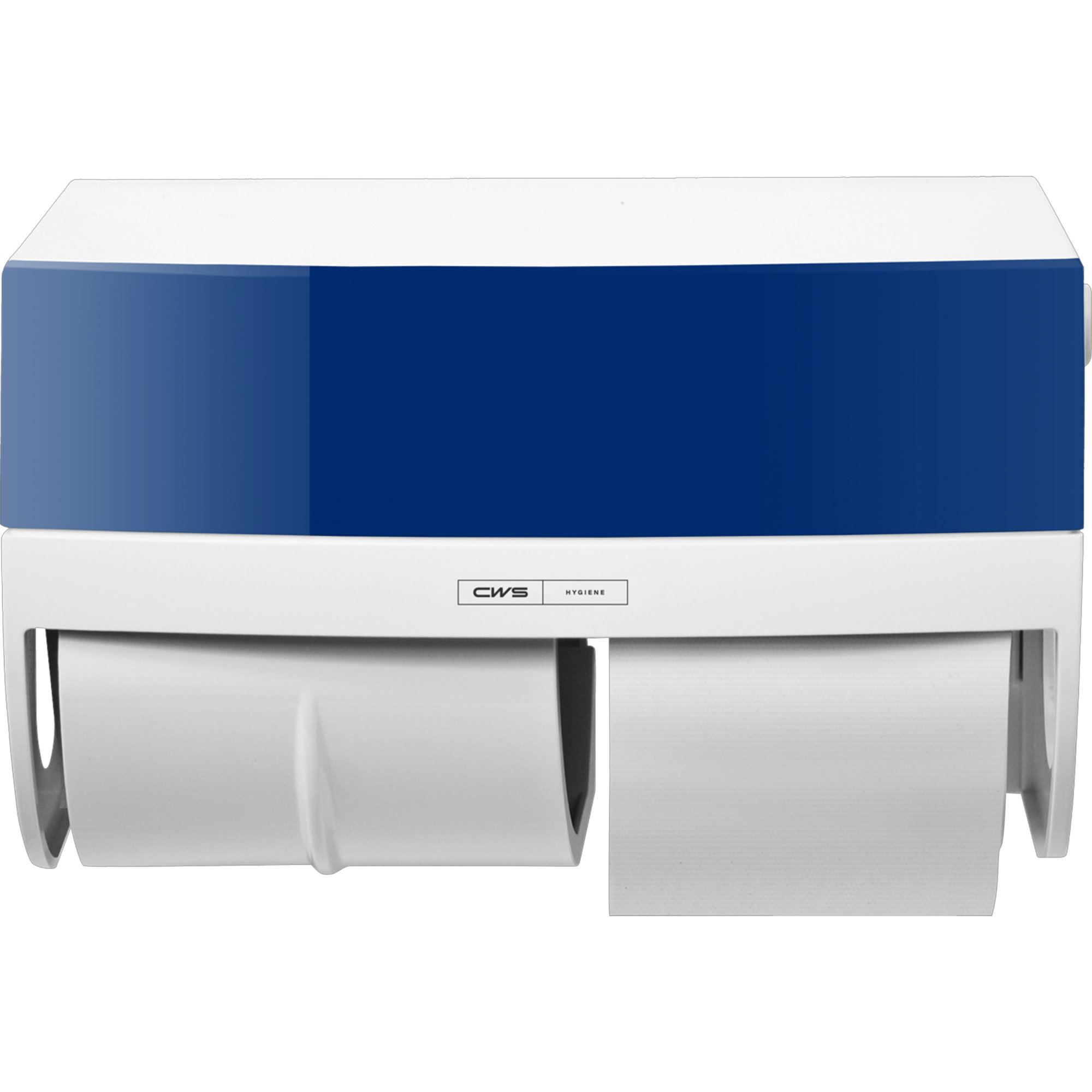 Toilet roll dispenser, 2 rolls | Plastic | CWS Paradise Toilet Paper, Navy Blue