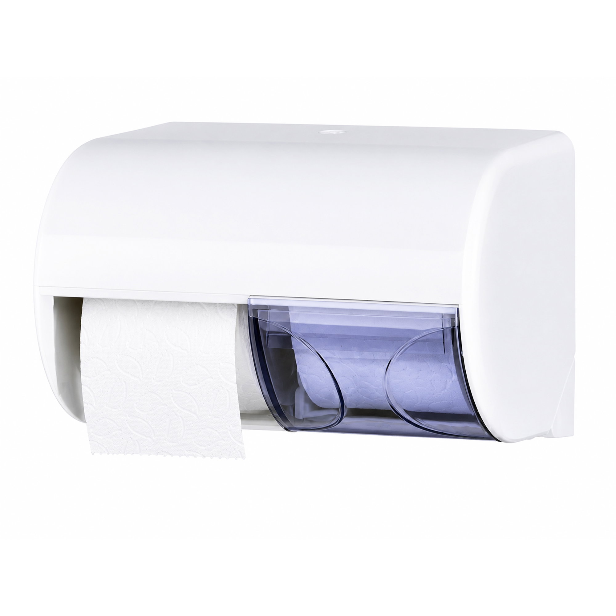 Toilettenpapierspender Kunststoff 2 Rollen, Papiertuchspender, Handtuchspender, WC-Accessoire, Spender, Betriebsart: manuell