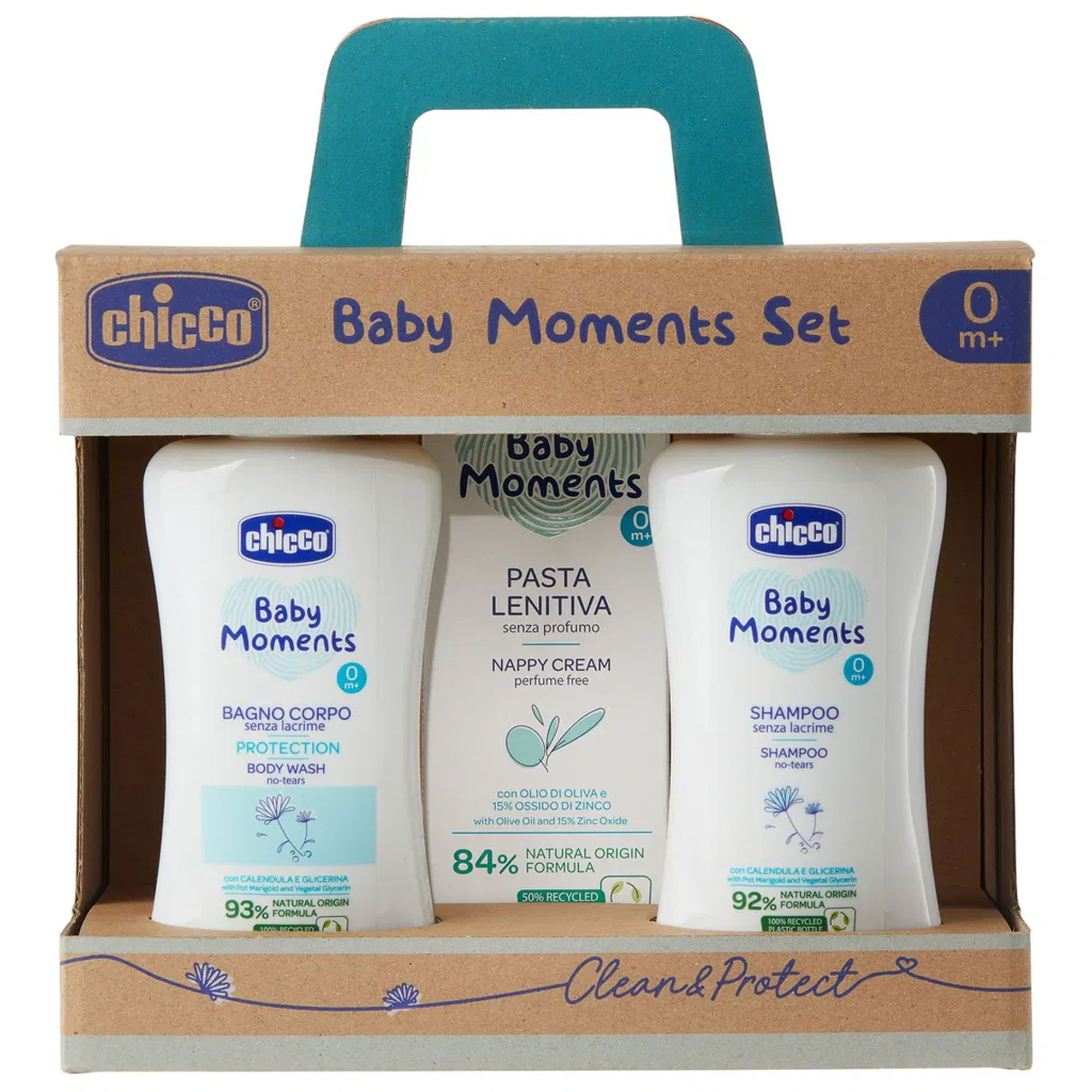 Bade-Set 2 | Shampoo, Waschlotion & Pflegecreme | Chicco