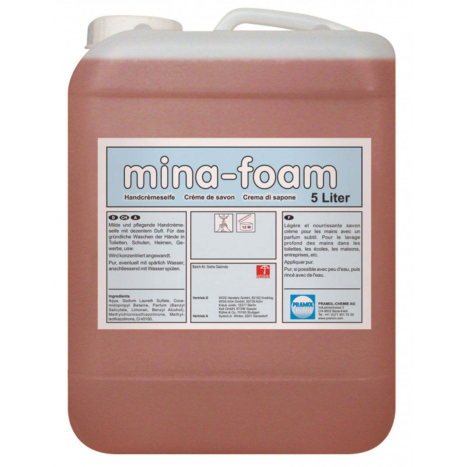 mina-foam Cremeseife 5 Liter Kanister