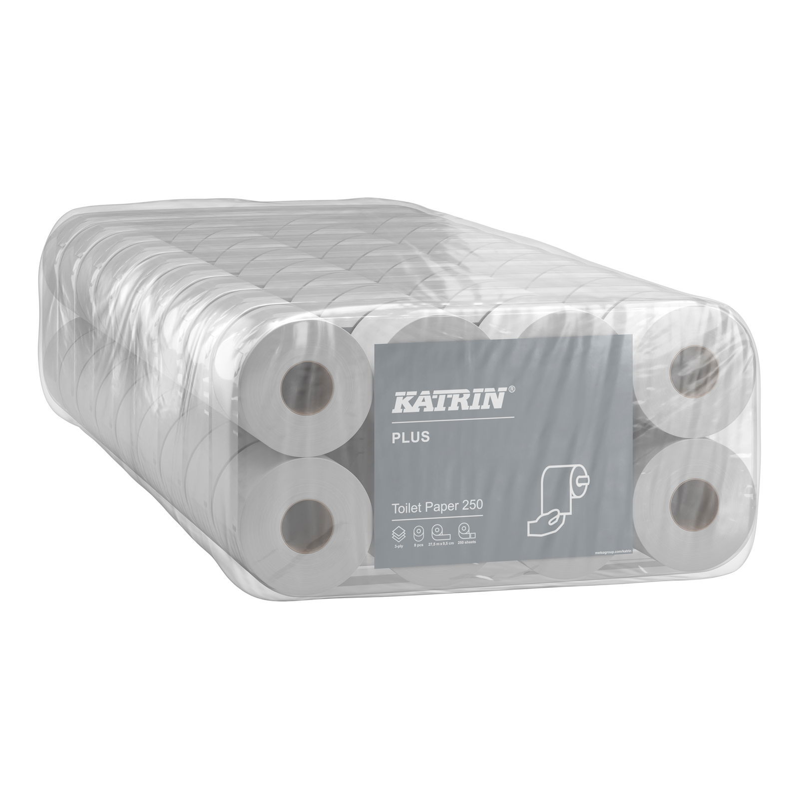 KATRIN 11711 Plus carta igienica 250 strappi 3 veli