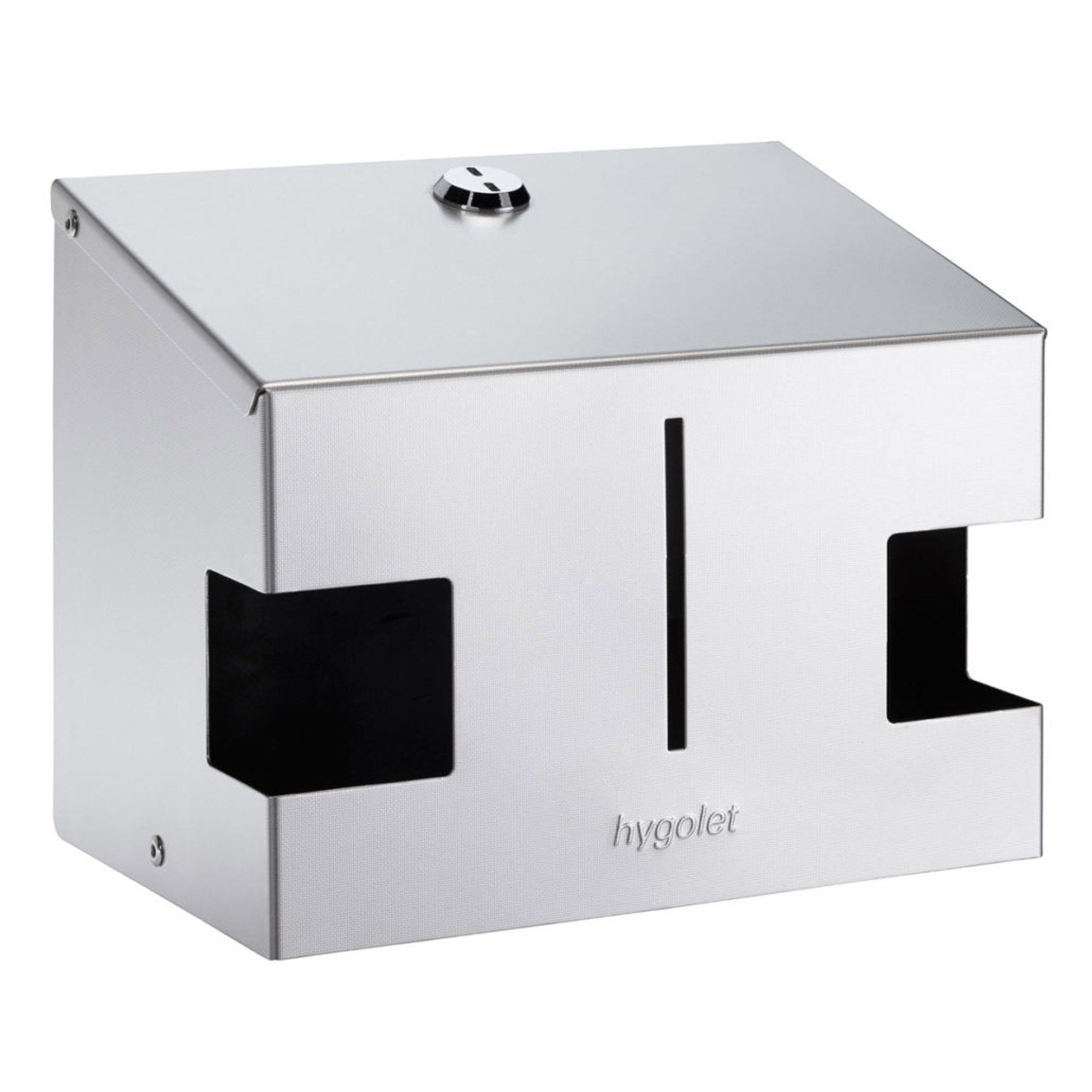 Toiletttenhalter, Metall, Edelstahl, Wandmontage, hygolet