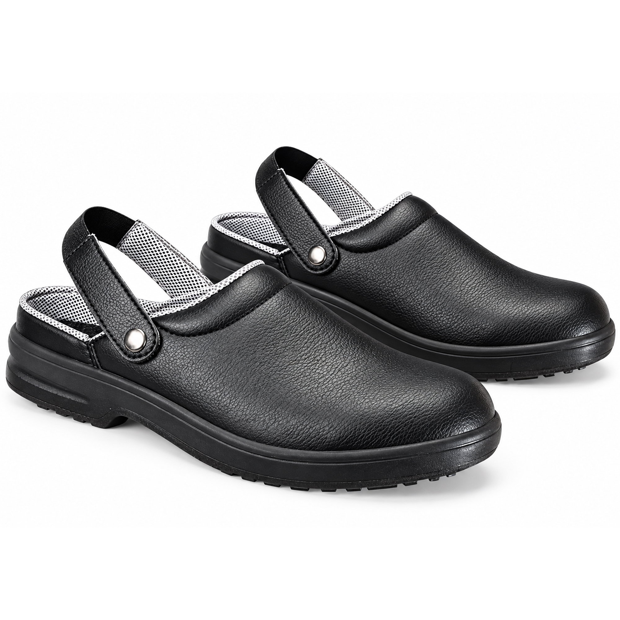 Sicherheitsschuhe SB | Mikrofaser | Clogs SB A E SRC mit Schutzkappe