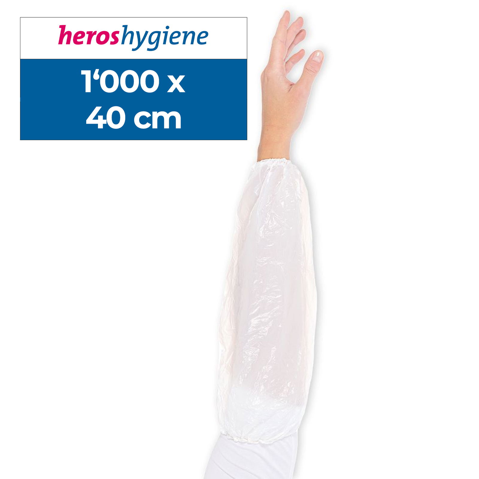 Protège-manches blancs en polyéthylène strong