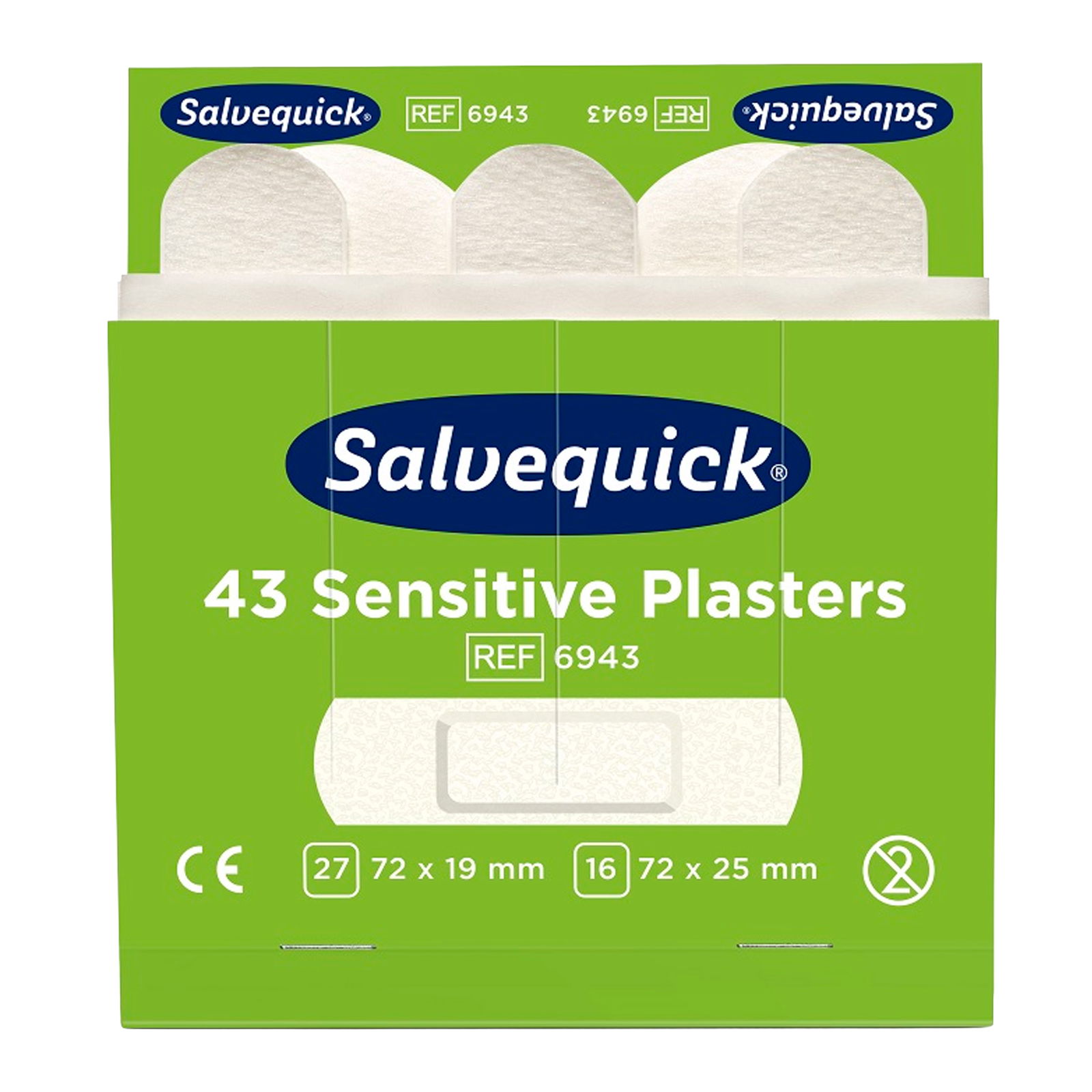 Plasters for sensitive skin Salvequick 6943