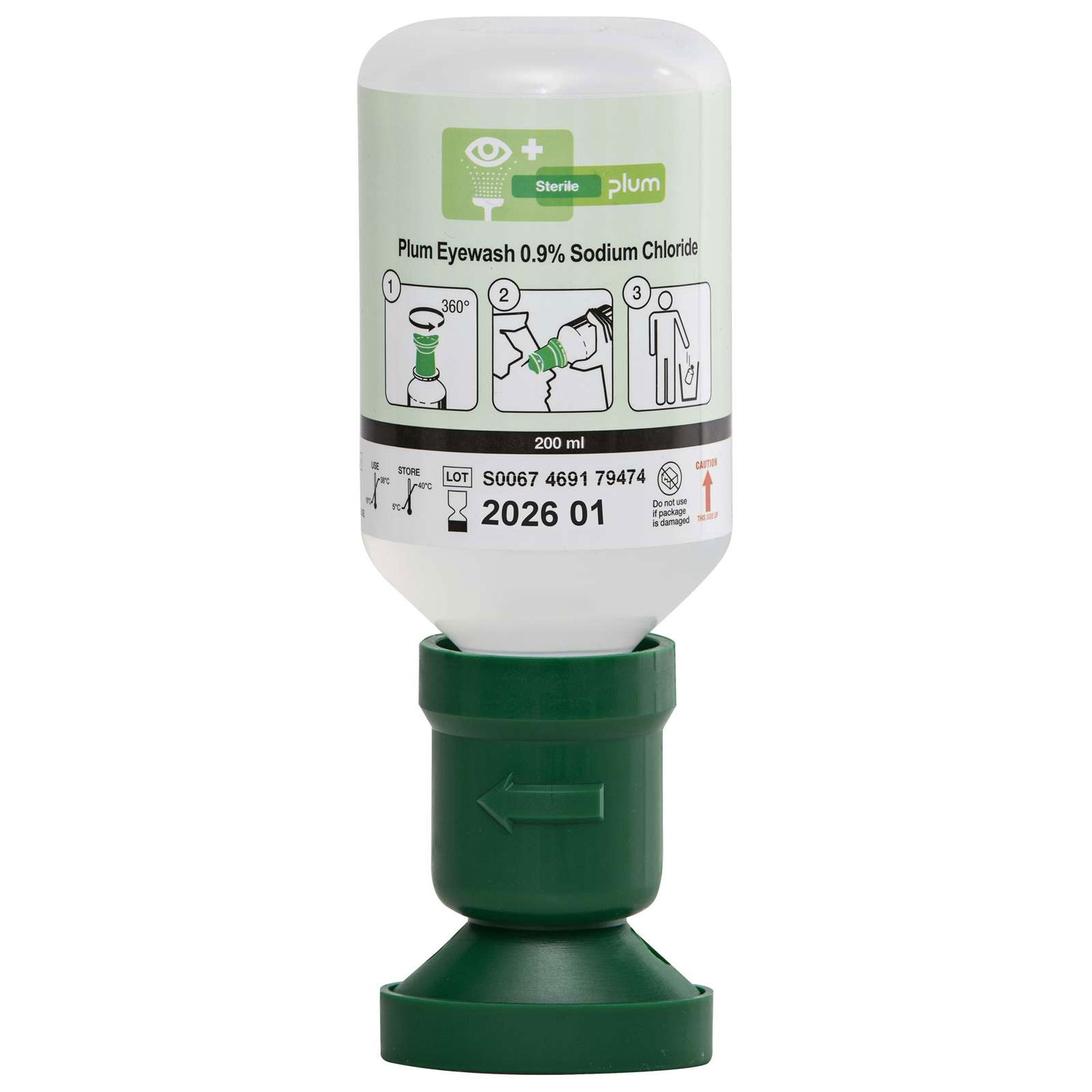 Augenspüllösung | 200 ml | 0.9 % Natriumchlorid | Plum