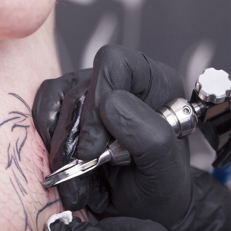 Latex Einweghandschuhe Schwarz puderfrei