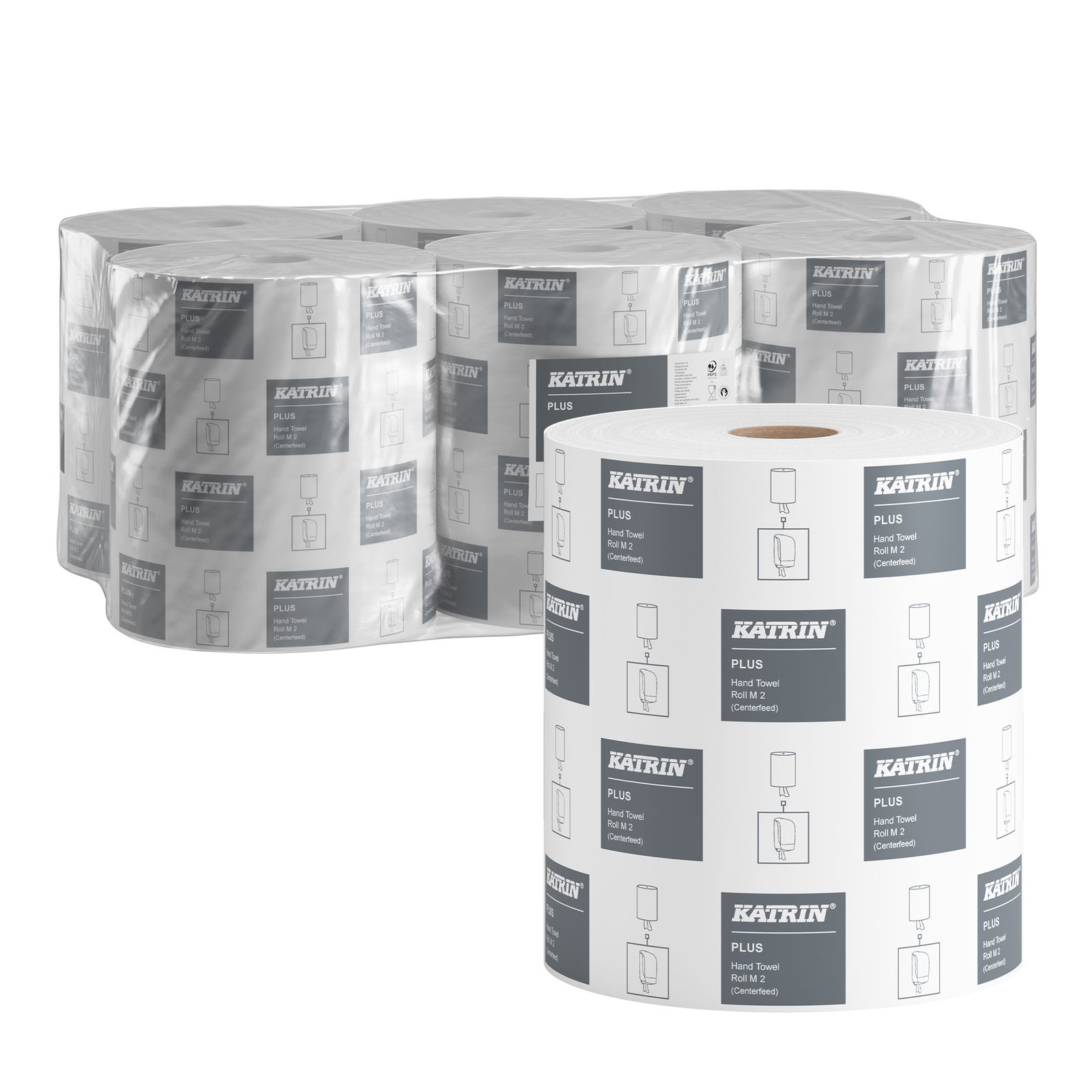 KATRIN 55227 Plus rouleau multifonction essuie-mains à dévidage central M