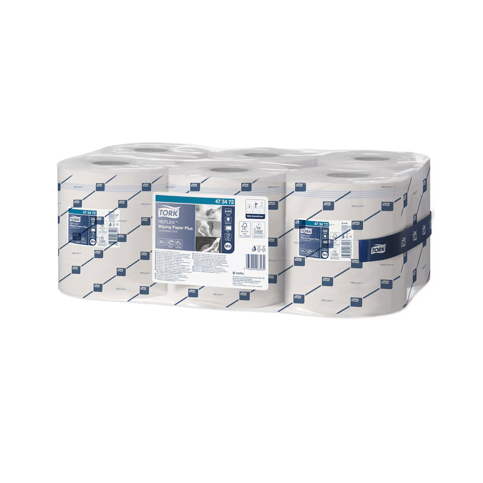 Tork 473472 Reinigungsrollen M4 2-lagig Innenabrollung Paket