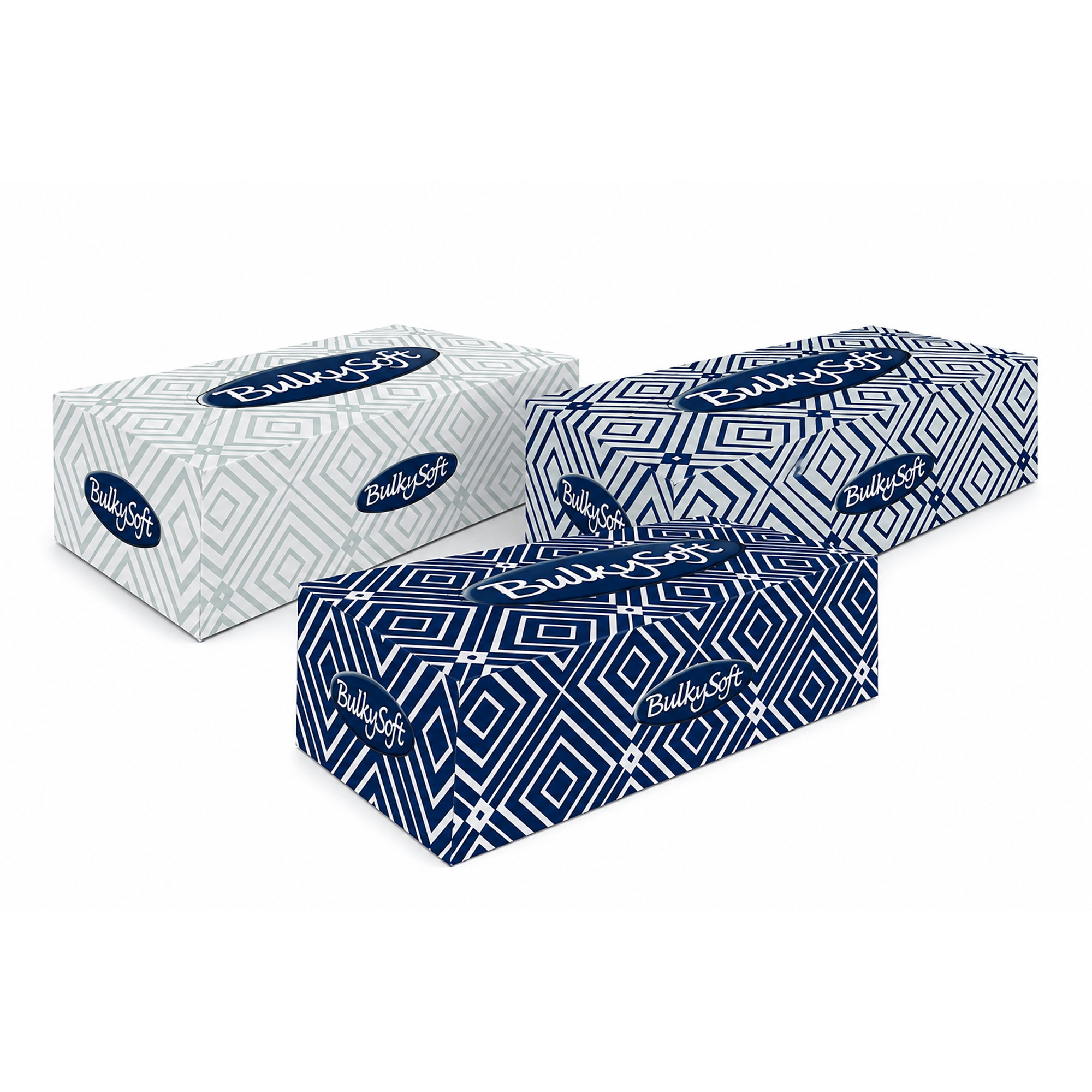 Kosmetiktücher Box | 2-lagig | Zellstoff | 150 Blatt | BulkySoft 68350 Premium