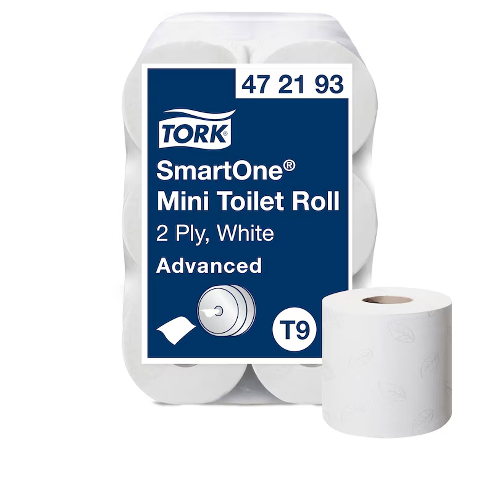 Toilettenpapier | 2-lagig | Recycling | 620 Blatt | Tork 472193 T9