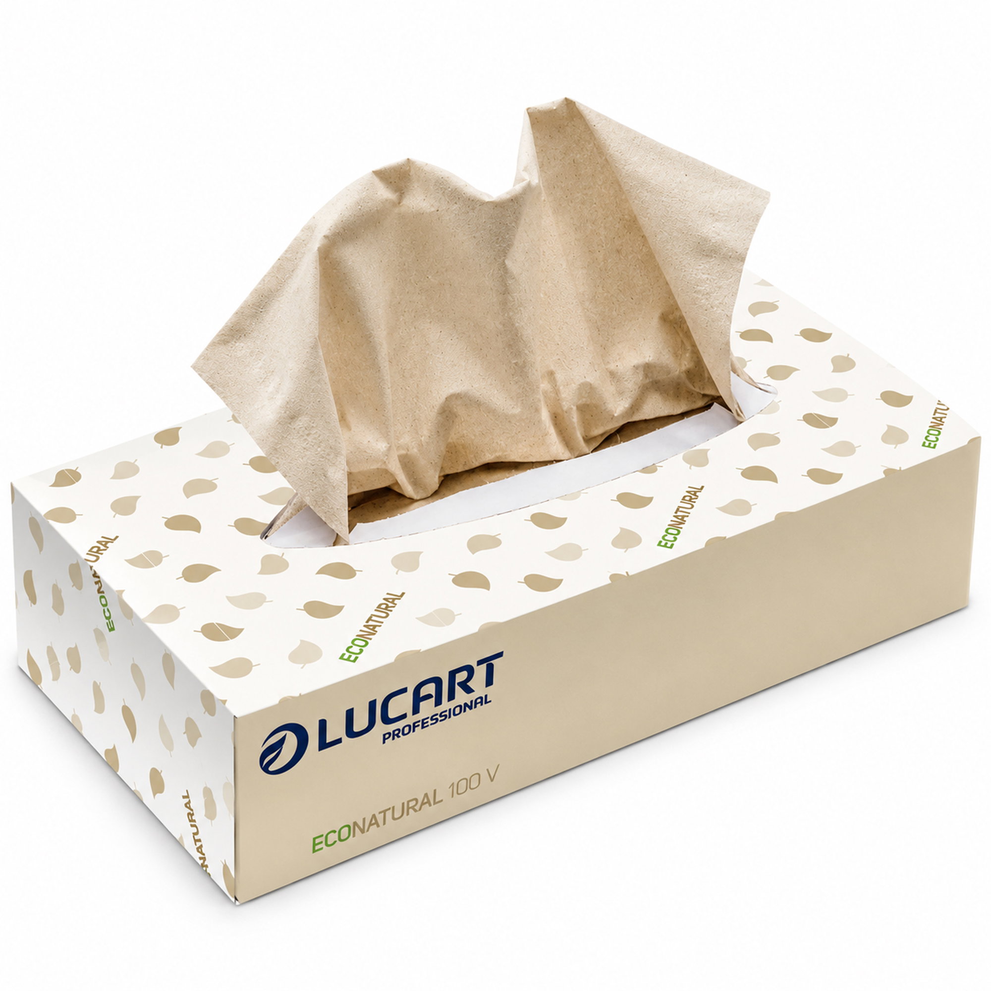 Kosmetiktücher Box | 2-lagig | Recycling | 100 Blatt | Lucart EcoNatural 100 V