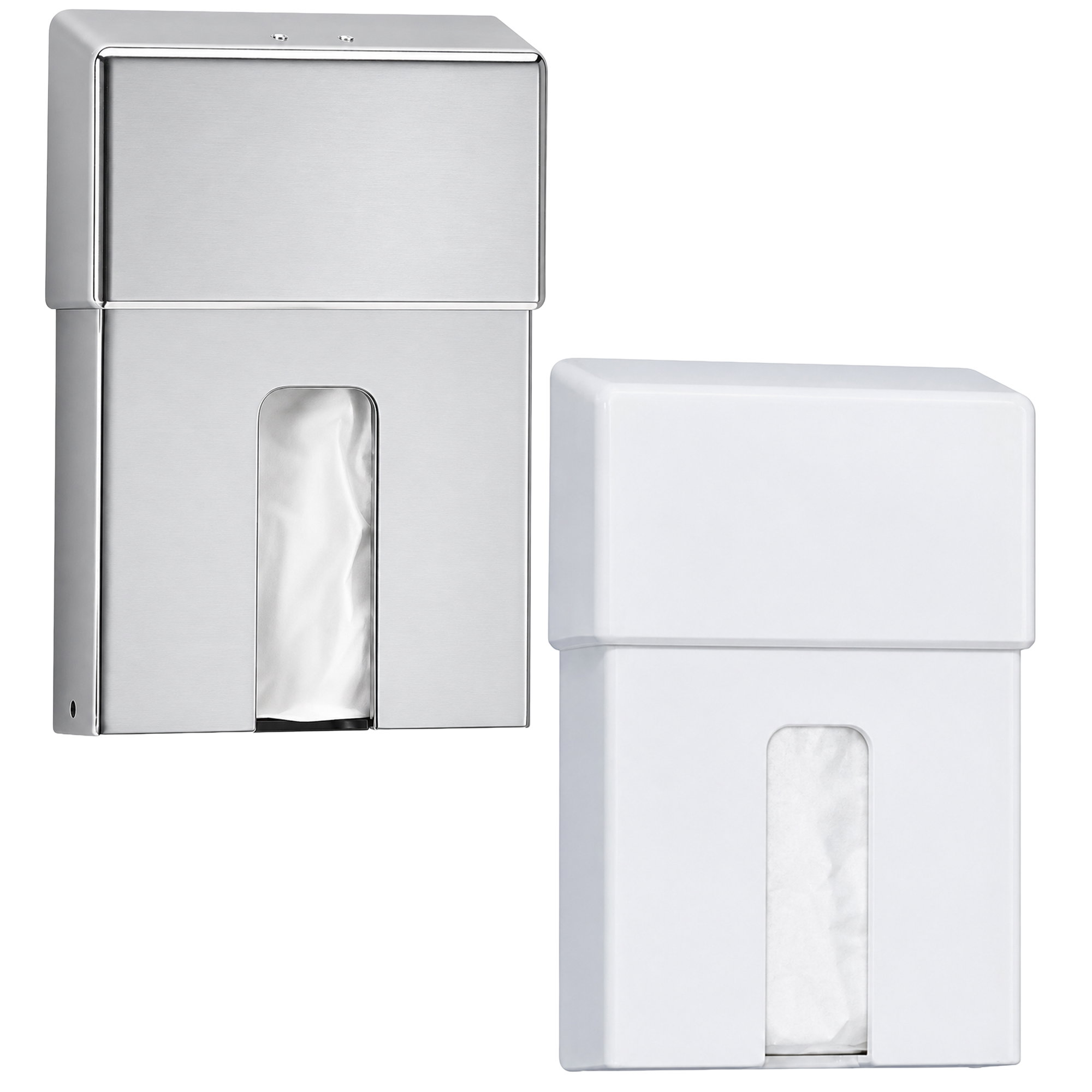 Hygienebeutelspender | Kunststoff | Weiss & Chrom | CWS