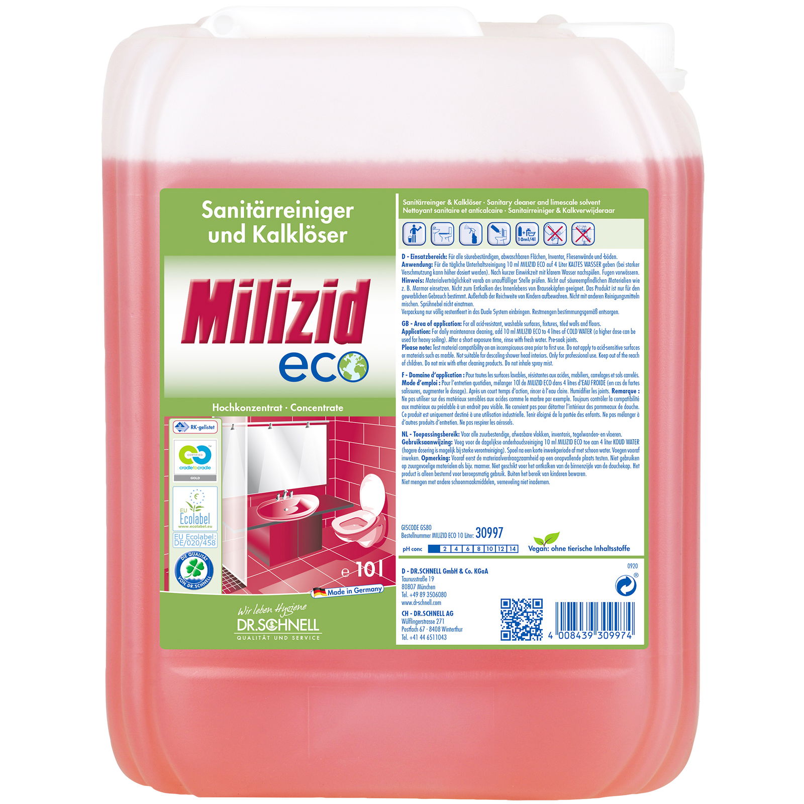 Sanitärreiniger Milizid Eco