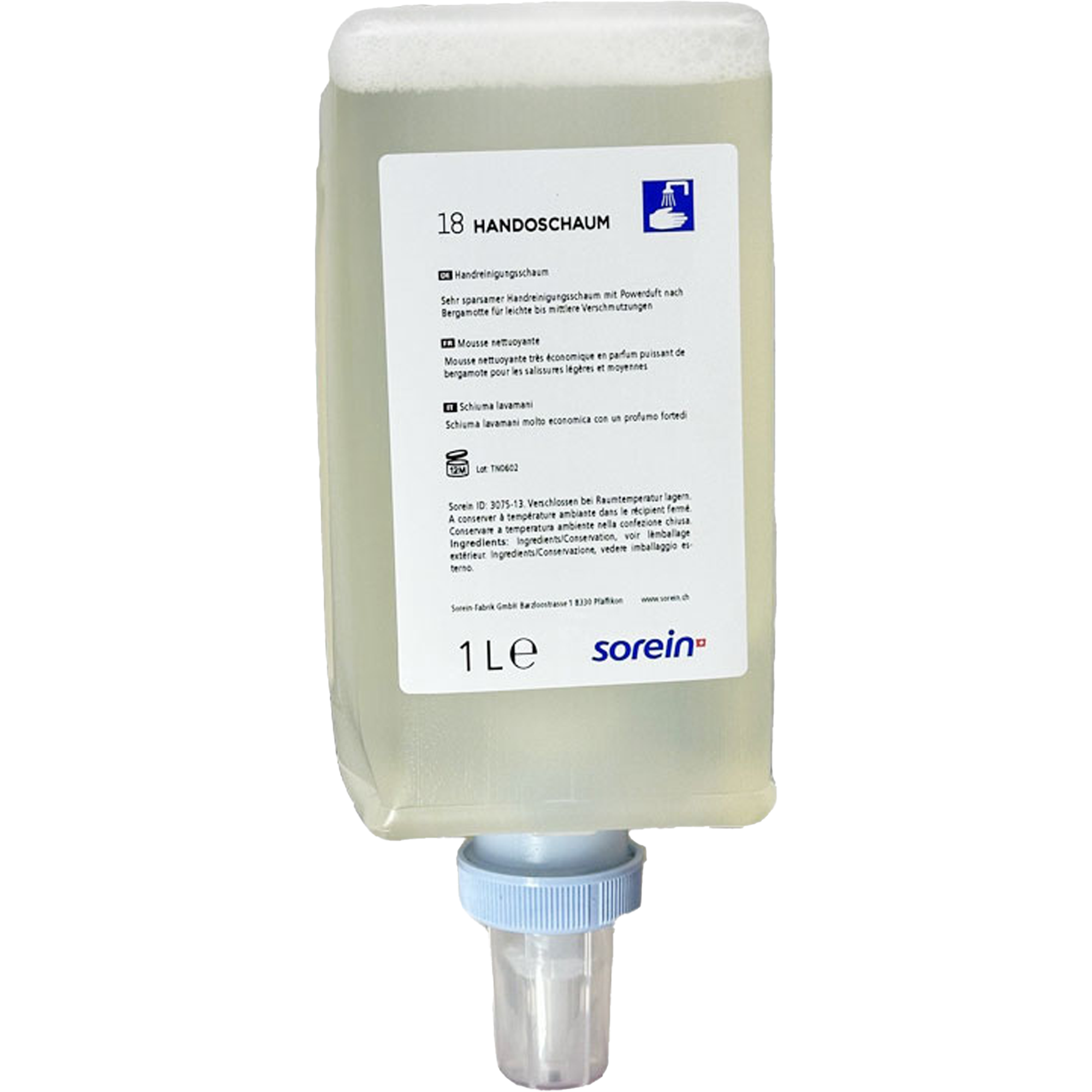 Schaumseife | 1'000 ml | sorein Handoschaum