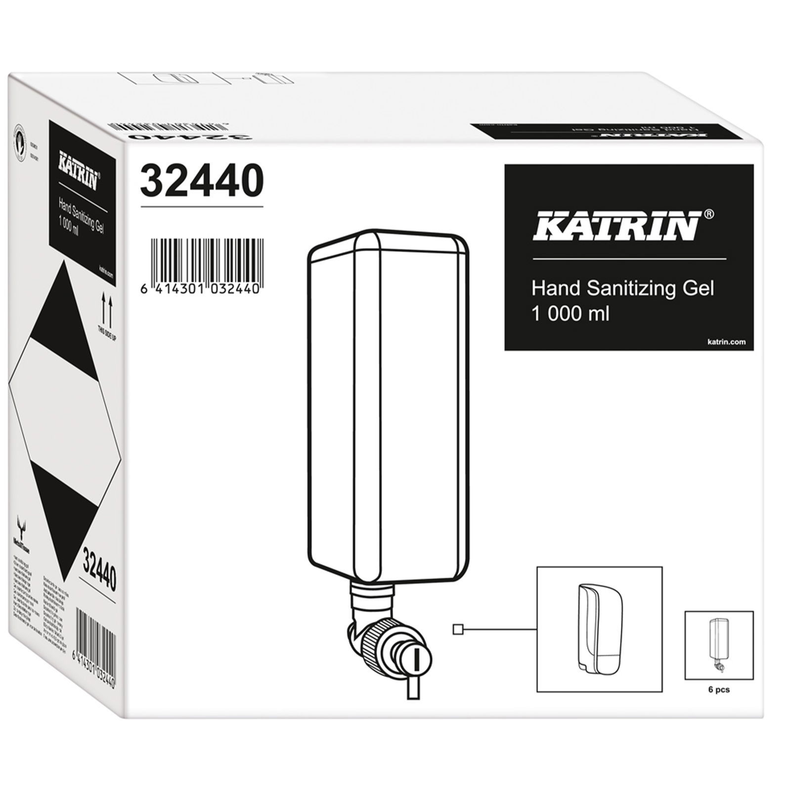 Gel igienizzante mani 1000 ml KATRIN 32440