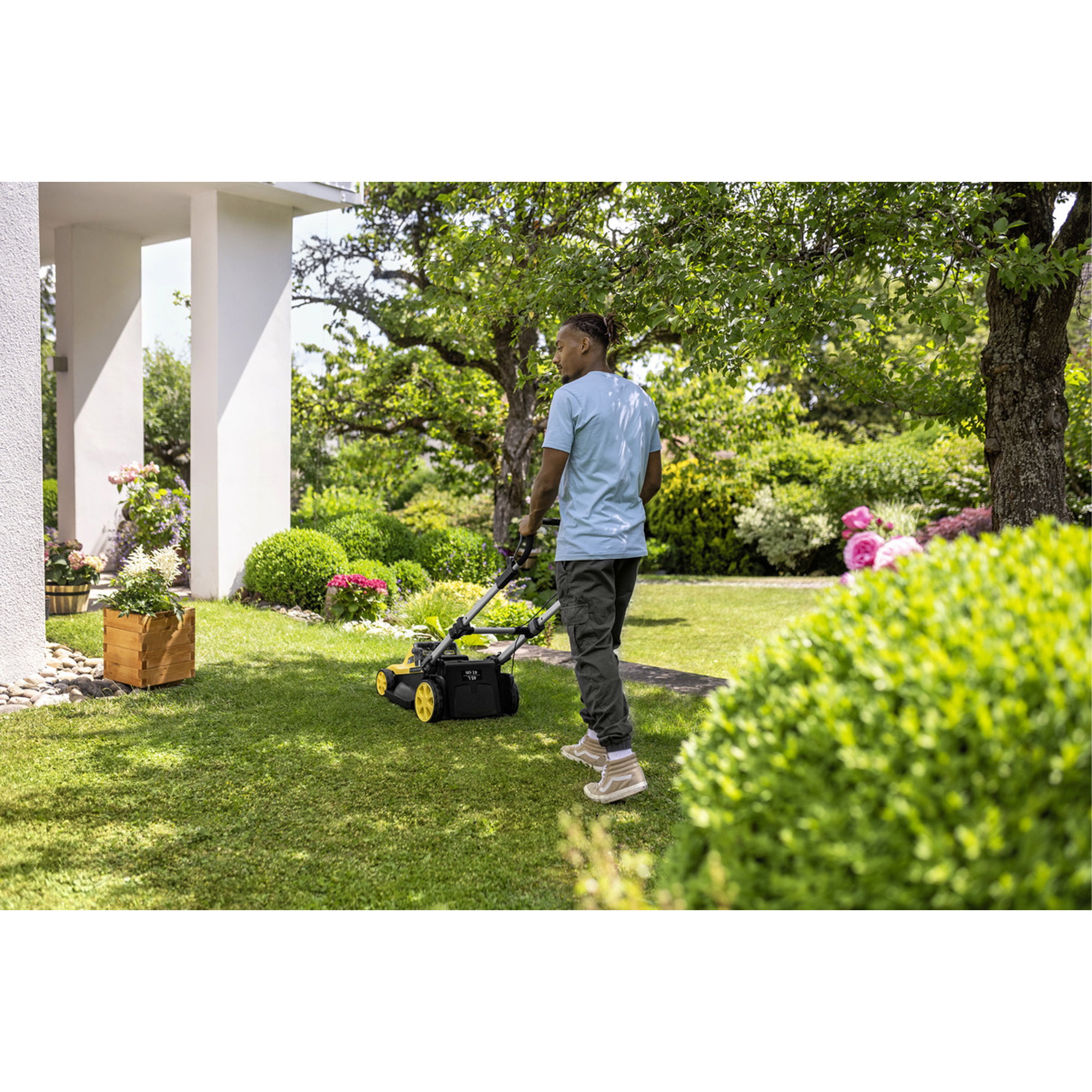 Rasenmäher, Gartenpflege, Gras, Gartenwerkzeug, Elektrisch oder Benzin (Rasenmäher)
