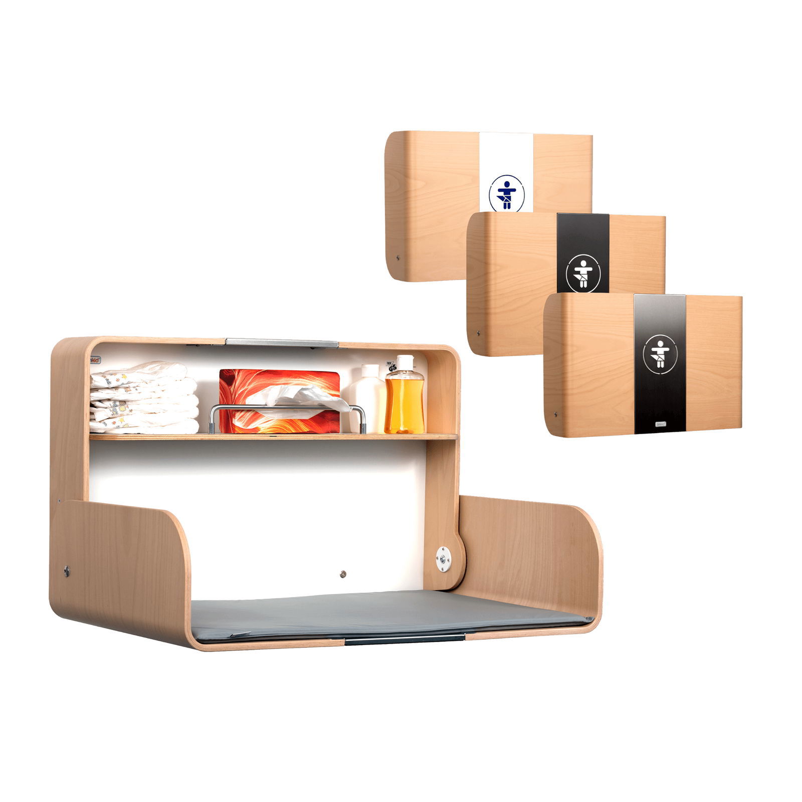 timkid KAWAQ Wickeltisch horizontal Buche