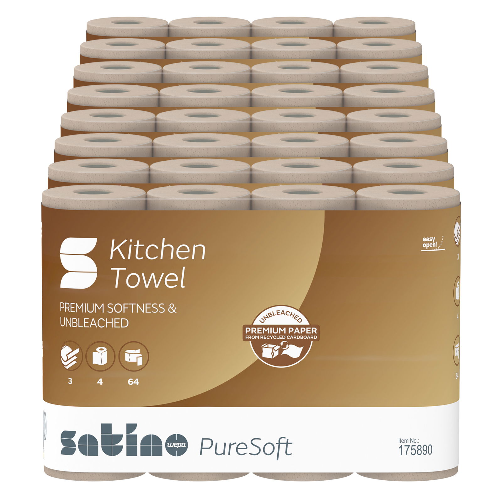 Satino PureSoft 175890 papier ménager 3 plis recyclé