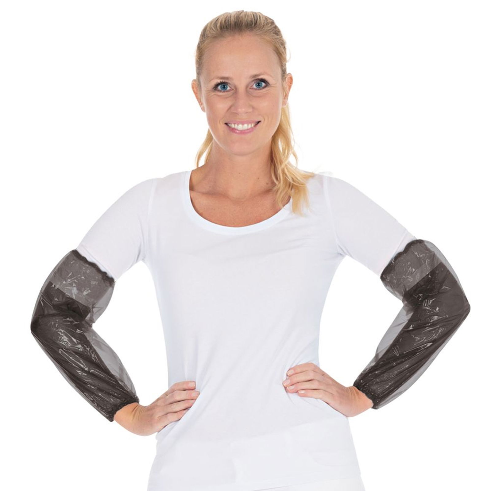 Ärmelschoner Schwarz Light Polyethylen