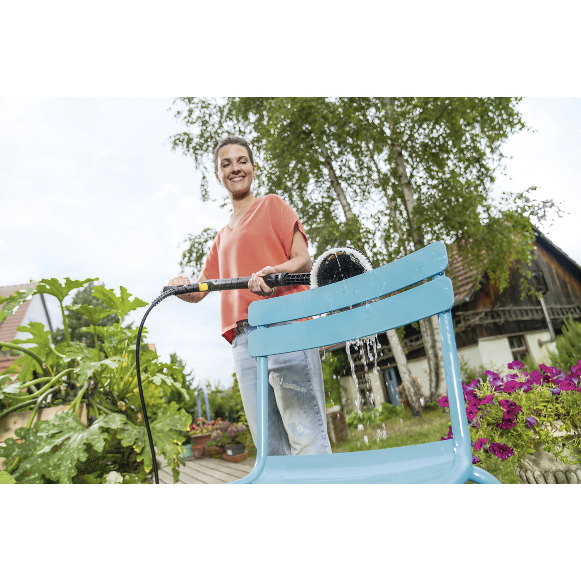 Garten, Waschgerät, Druckreiniger, Außenbereich, Gartenstuhl