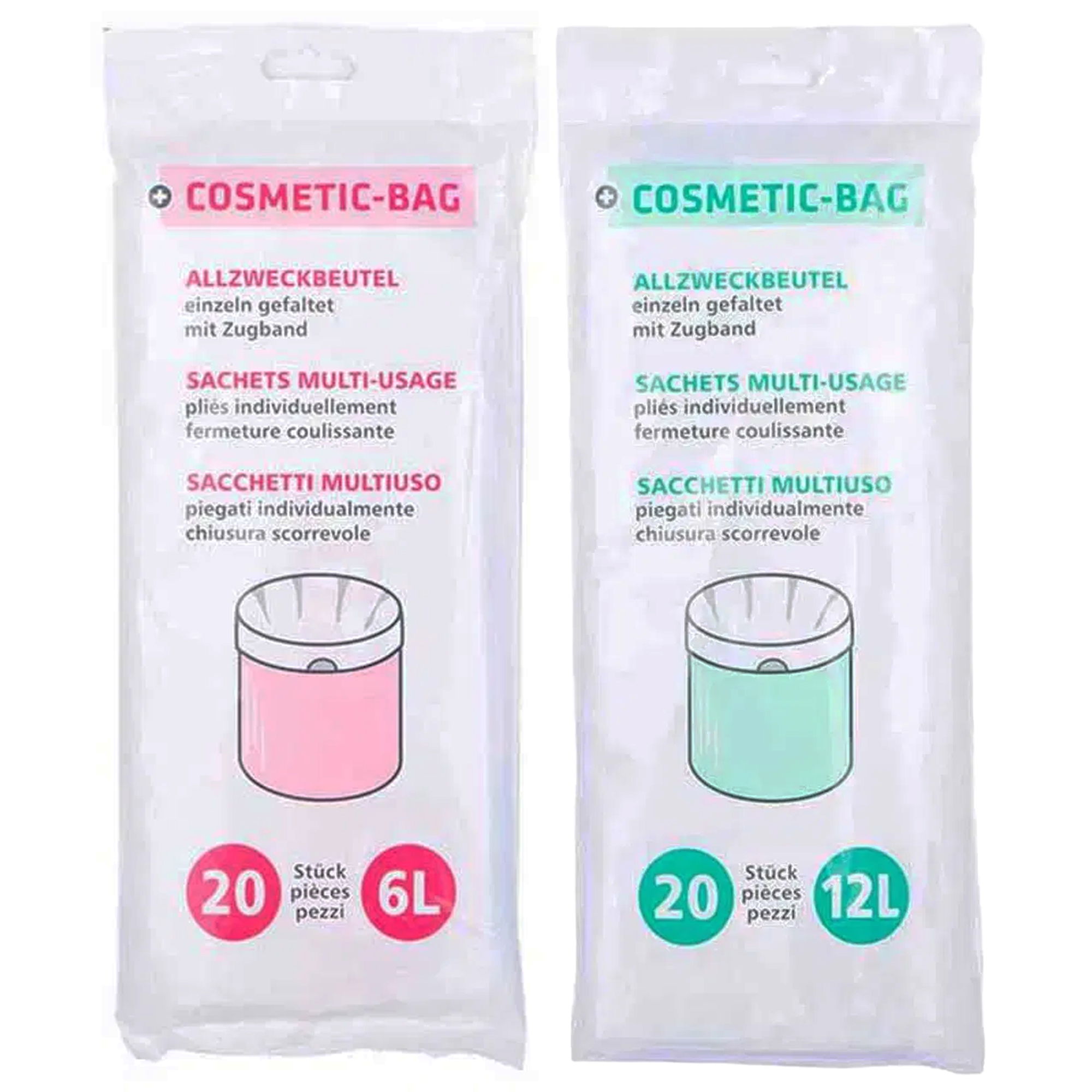 Sac à usage général en HDPE | plié individuellement | avec cordon de serrage