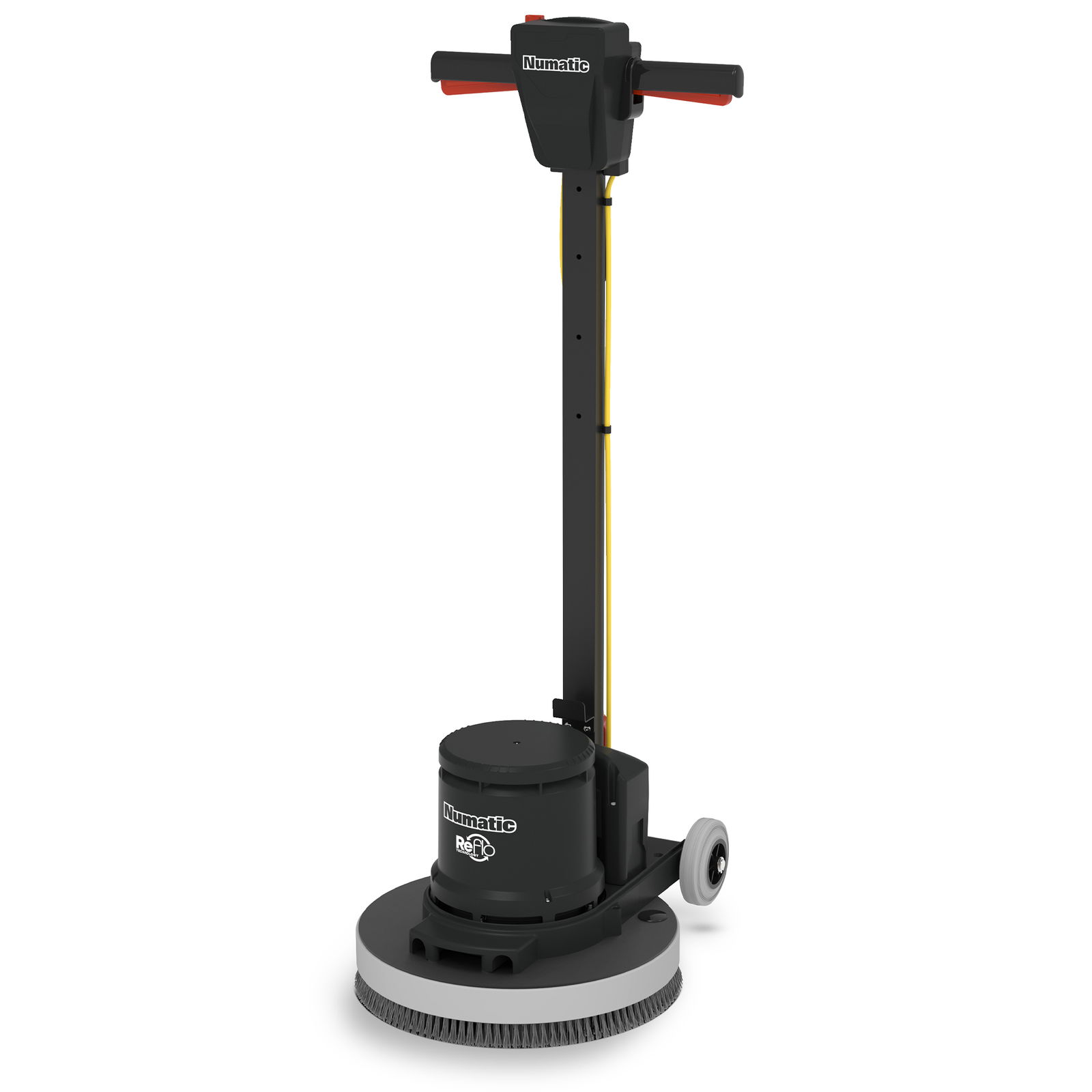 Single-disc machine, Numatic HFM1515R, with scrubbing brush