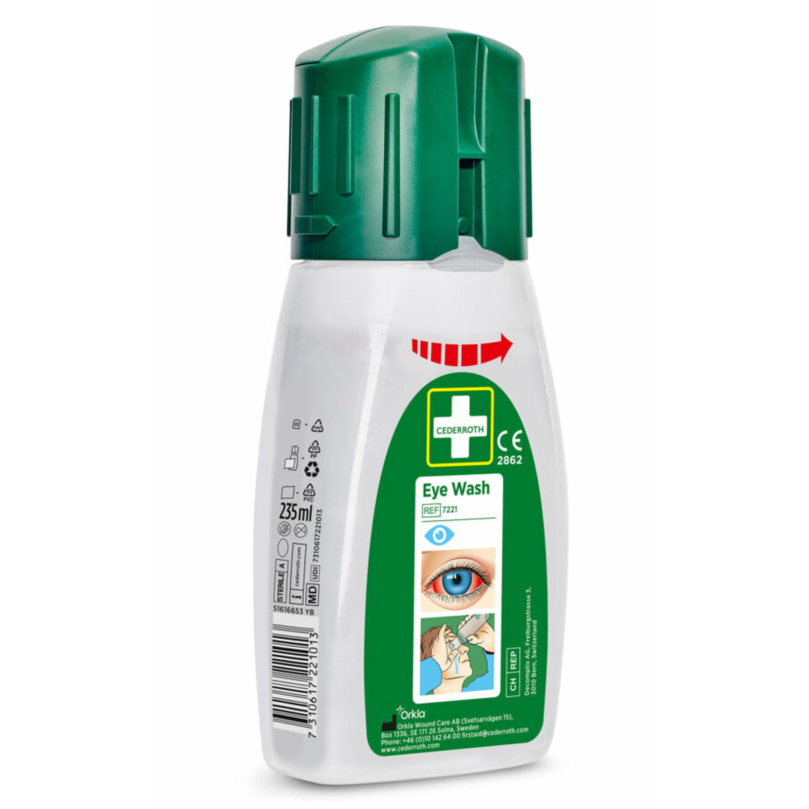 Cederroth Augendusche Taschenformat 235 ml