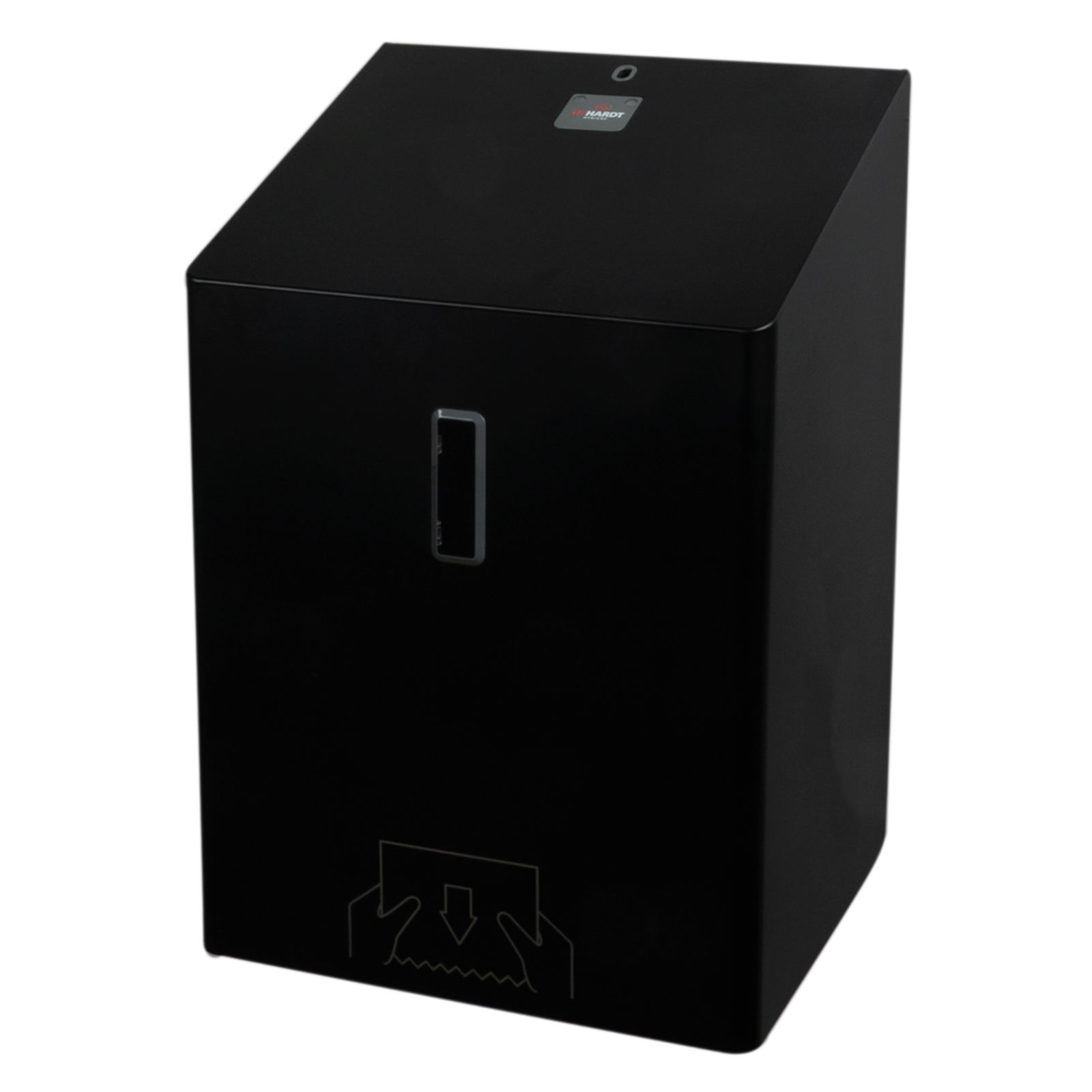 SanTRAL 1423580 Papierhandtuchspender Edelstahl schwarz ACU 1 P MN