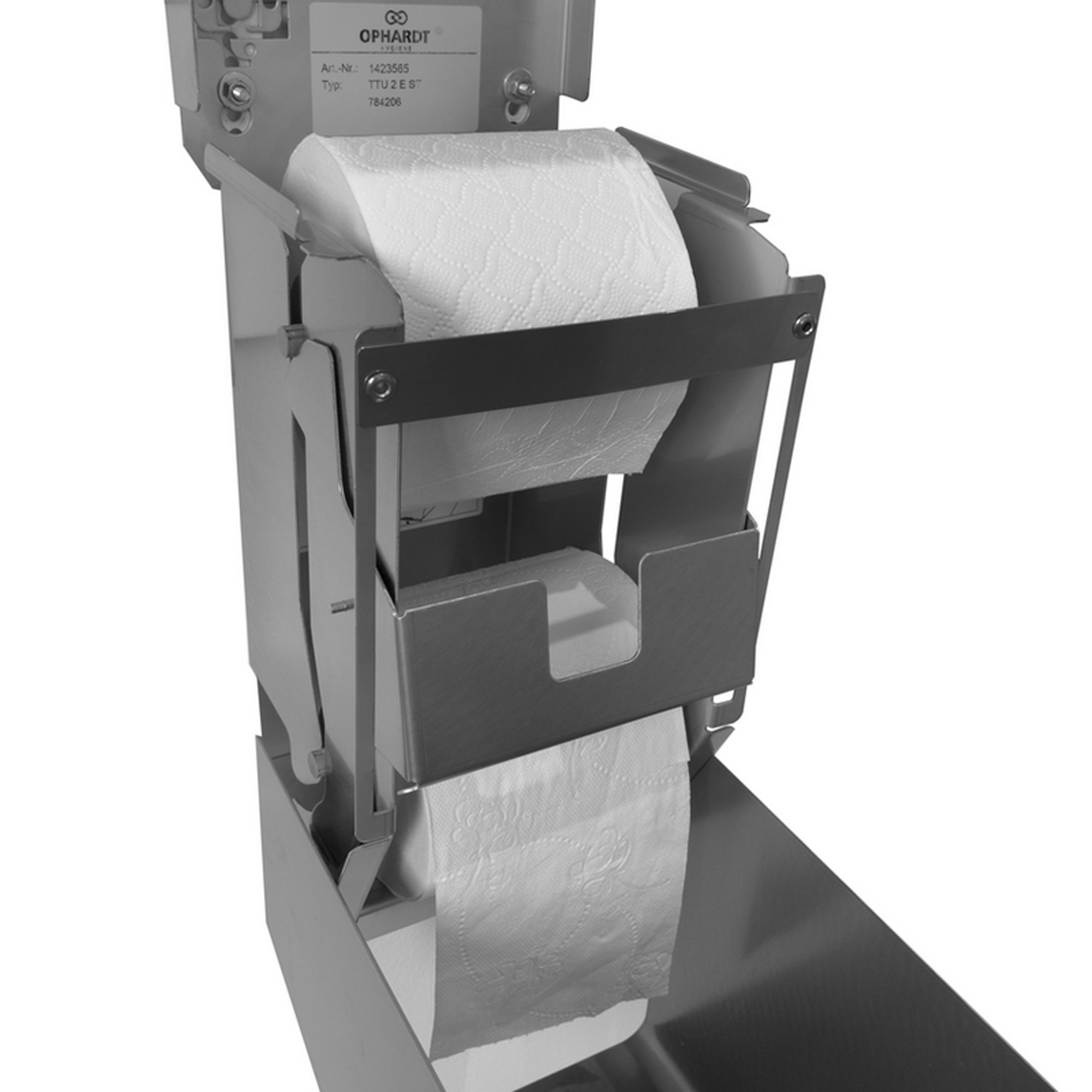 Toilettenpapier, Papiertuchspender, Wandspender, Metallgehäuse, Papierrolle
