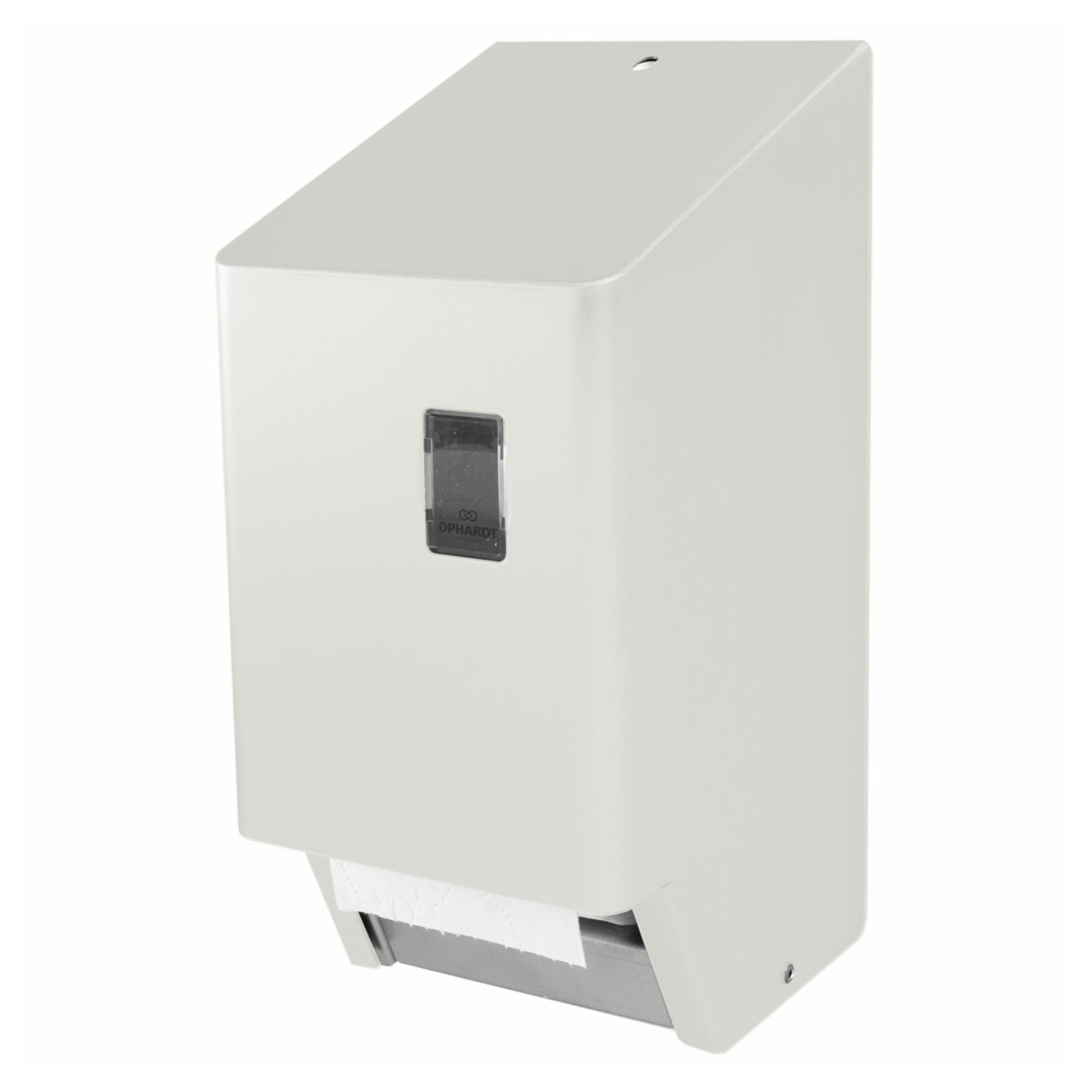 Ophardt 1423398 Toilettenpapierspender 2 Rollen Edelstahl weiss TRU 2-2 P IW