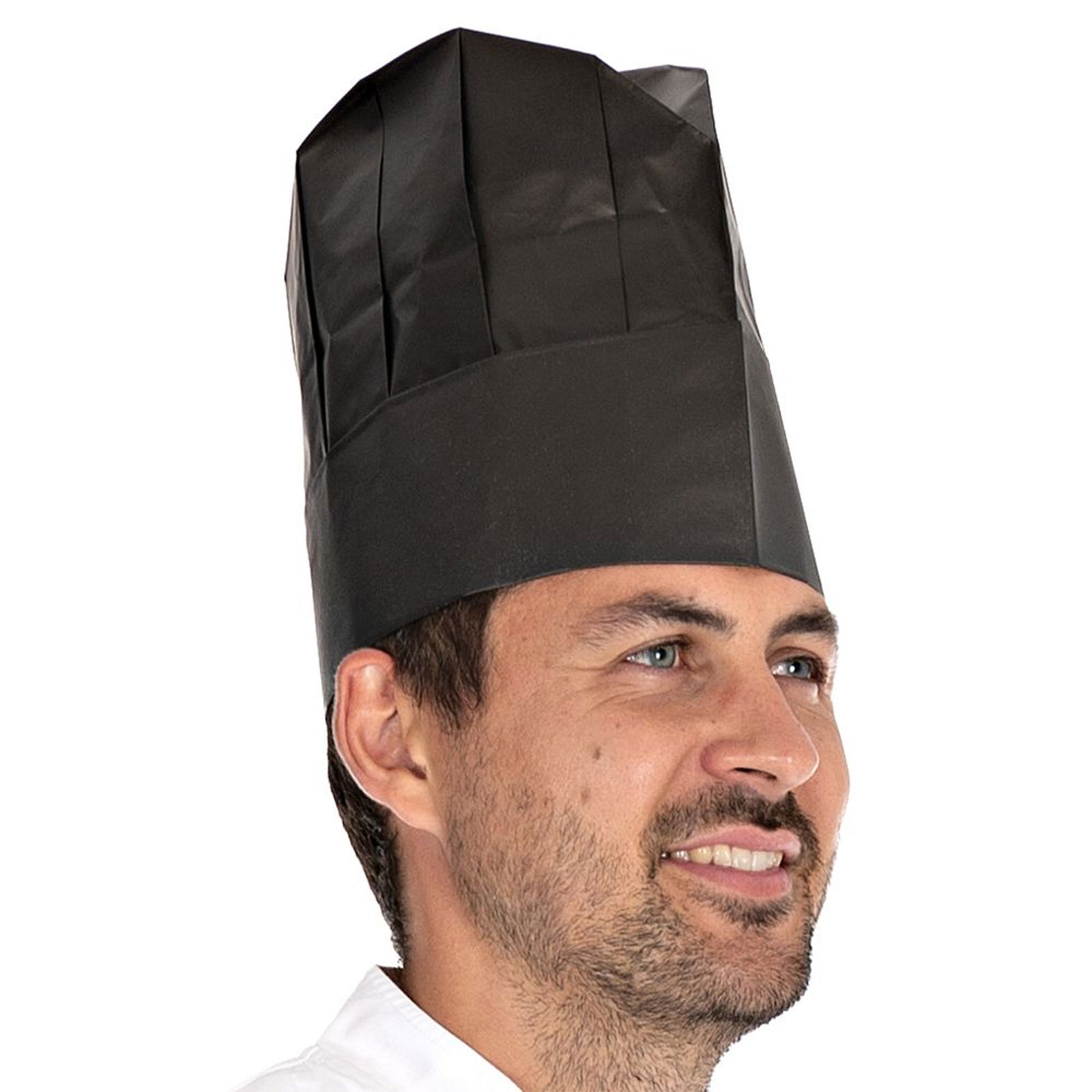 Excellent black paper chef's hat
