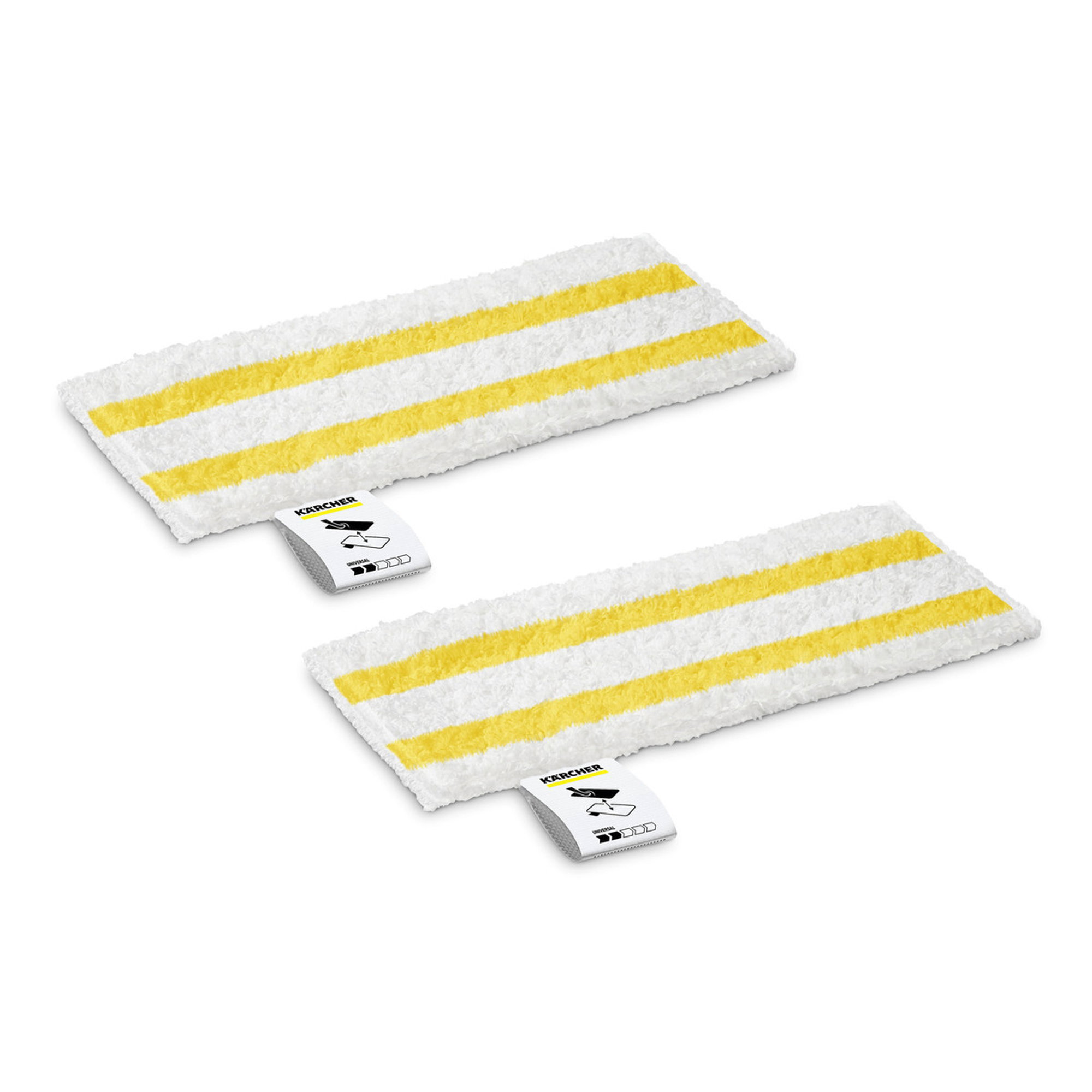 Mikrofaser-Wischmop, Reinigungswischmop, Gelb, Streifenmuster, Auswechselbare Pad