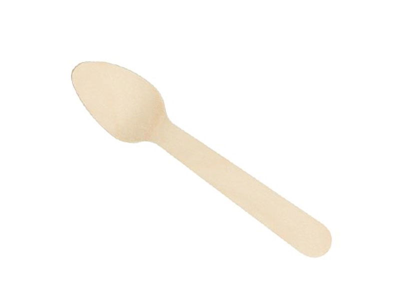 Bio Einweg-Teelöffel aus Birkenholz