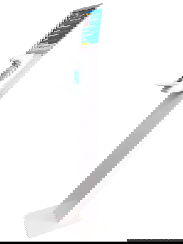 Touchless Desinfektionssäule weiss