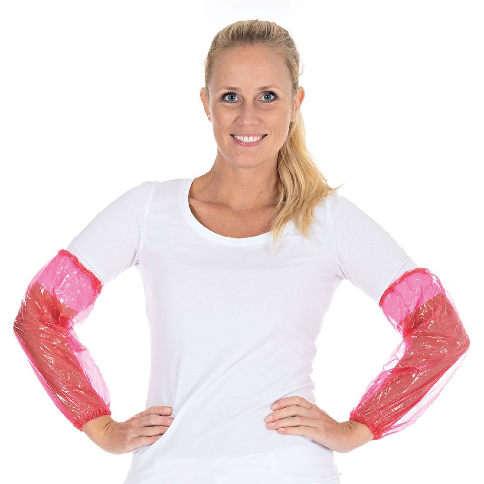 Ärmelschoner Rot Light Polyethylen
