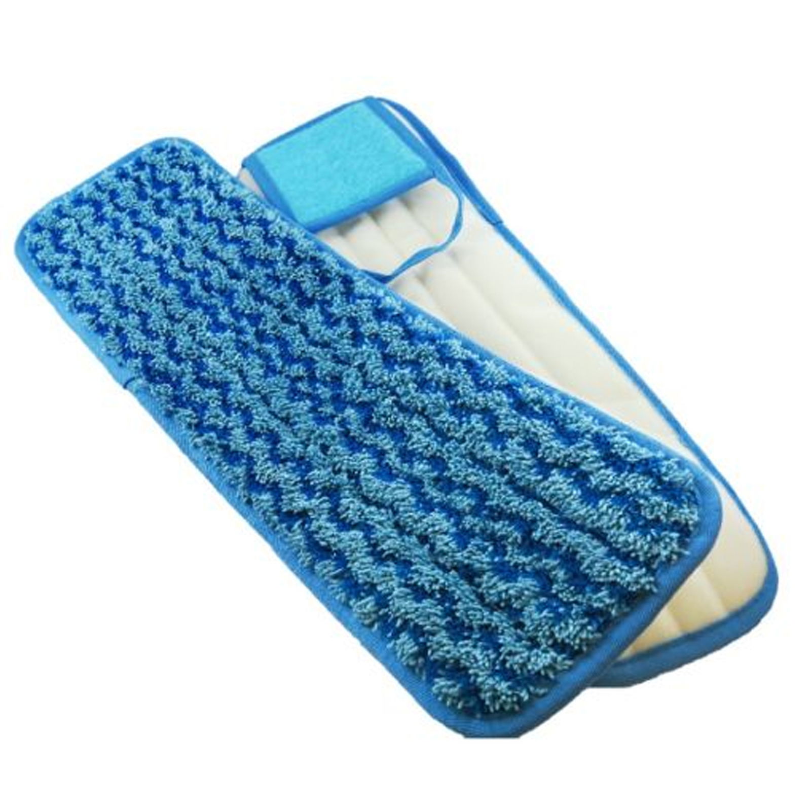 Velcro mop with scrubbing brush | microfiber | 40 cm
