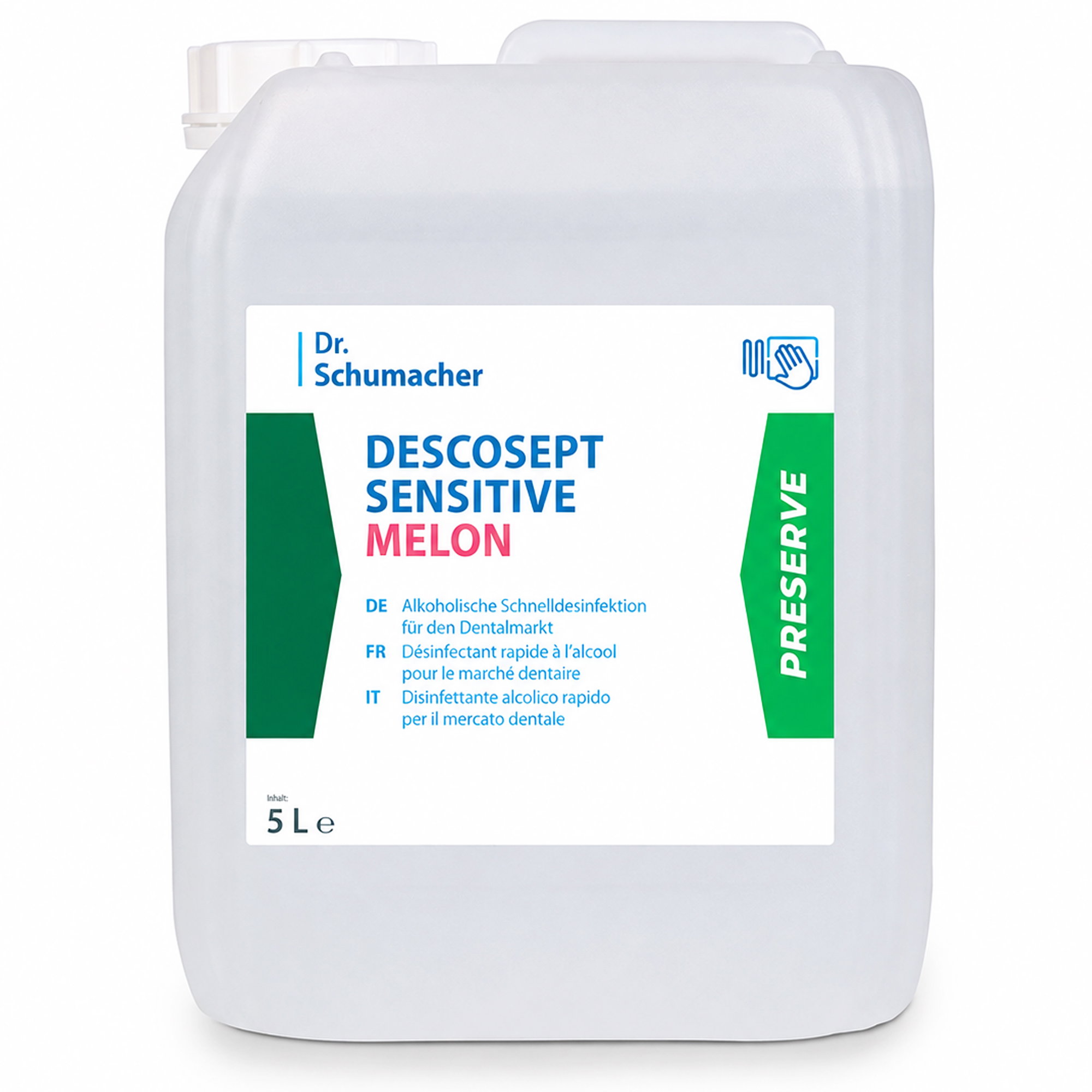 Désinfectant pour surfaces | Dr. Schumacher Descosept Sensitive Melon