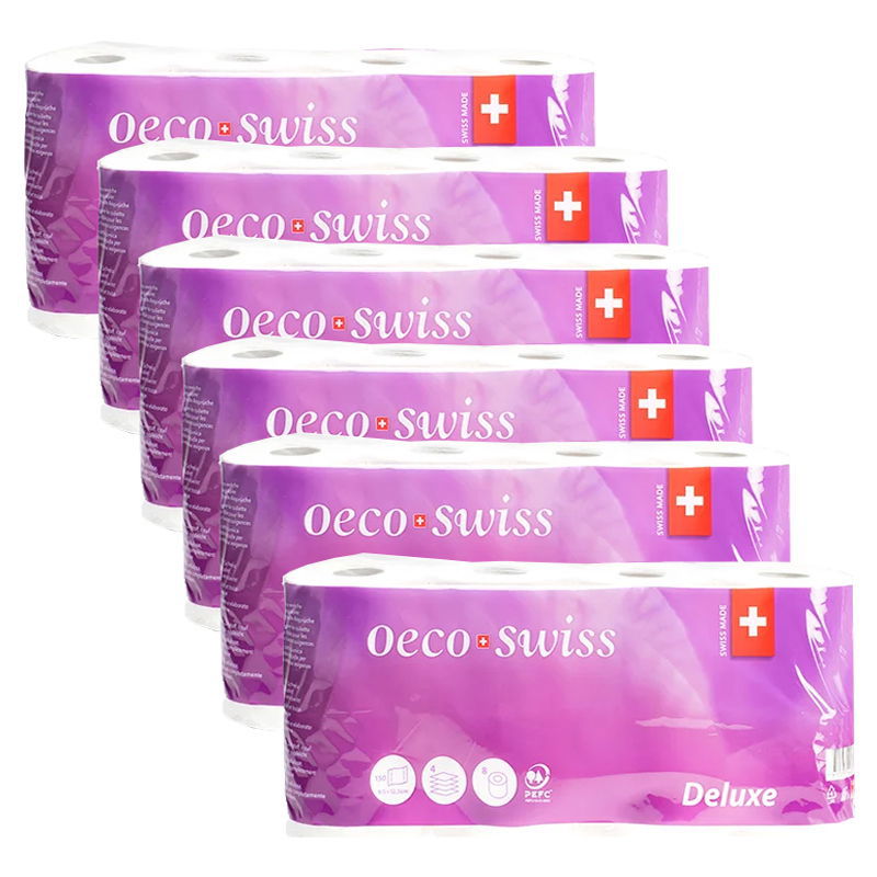 Toilettenpapier Oeco Swiss Deluxe 4-lagig / 150 Blatt
