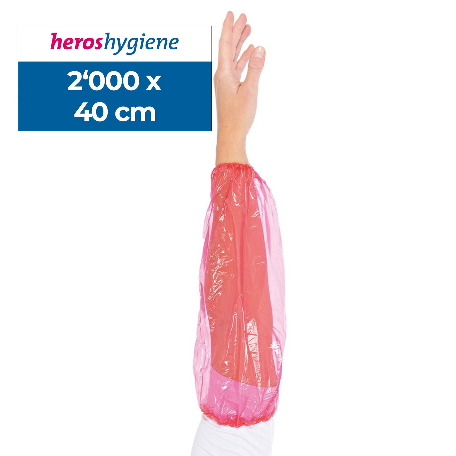 Ärmelschoner Rot Light Polyethylen