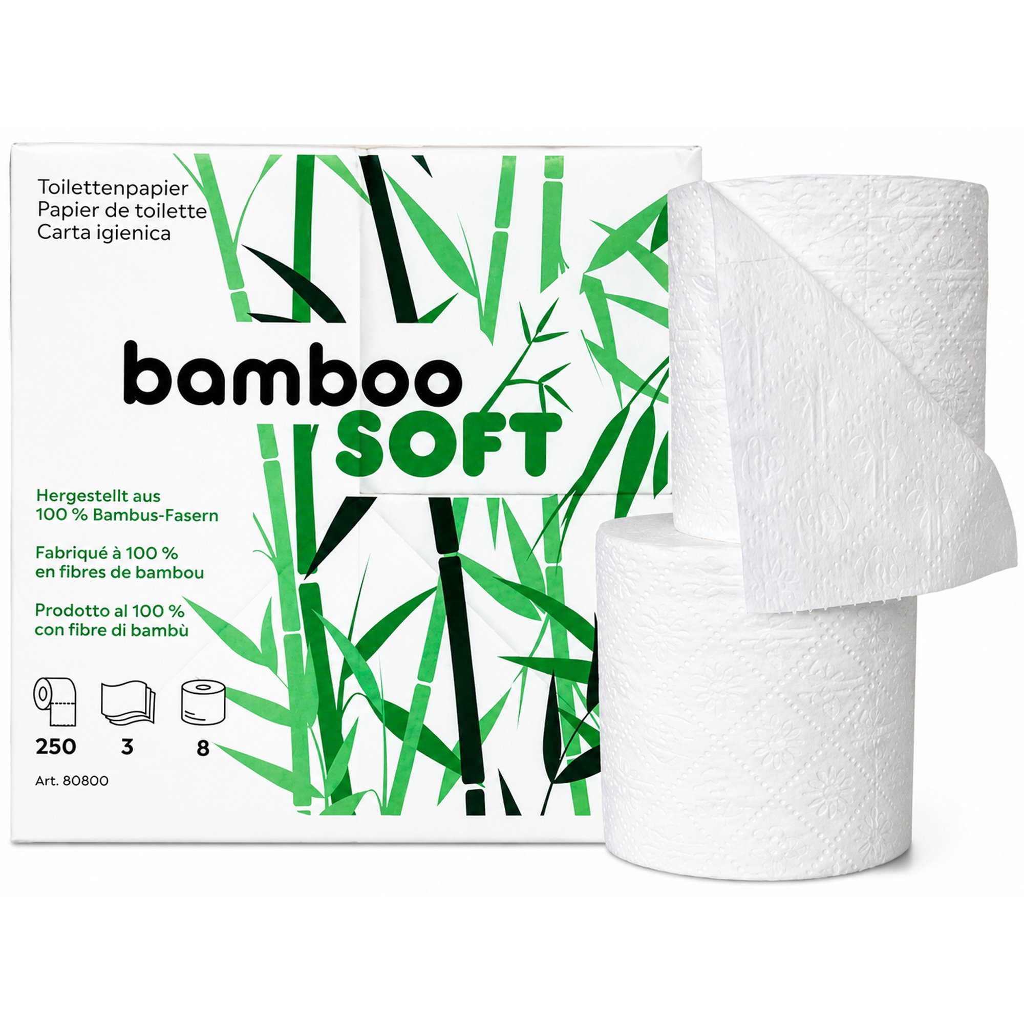 Bamboo tissue, Toilettenpapier, Papierrolle, Kleiner Tipp?, Bambusfasern