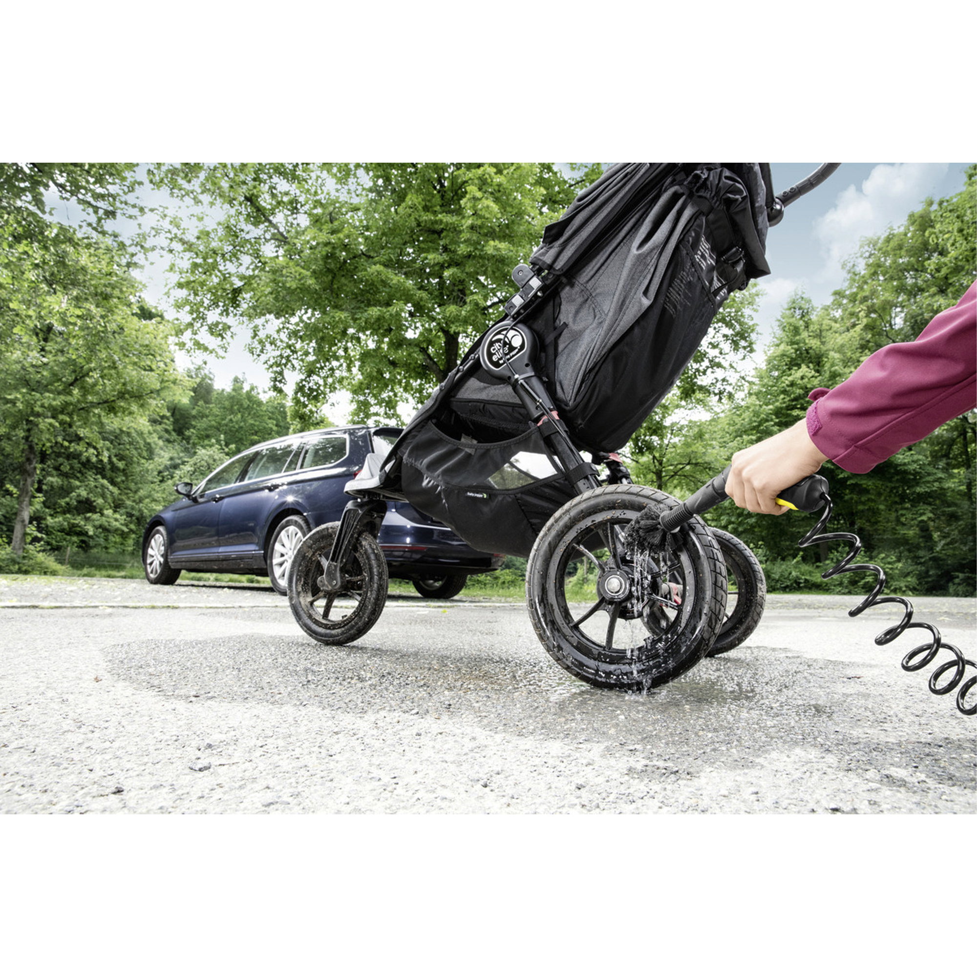 Kinderwagen, Kompaktwagen, Dreirad, Luftfederung, Schlammschutz