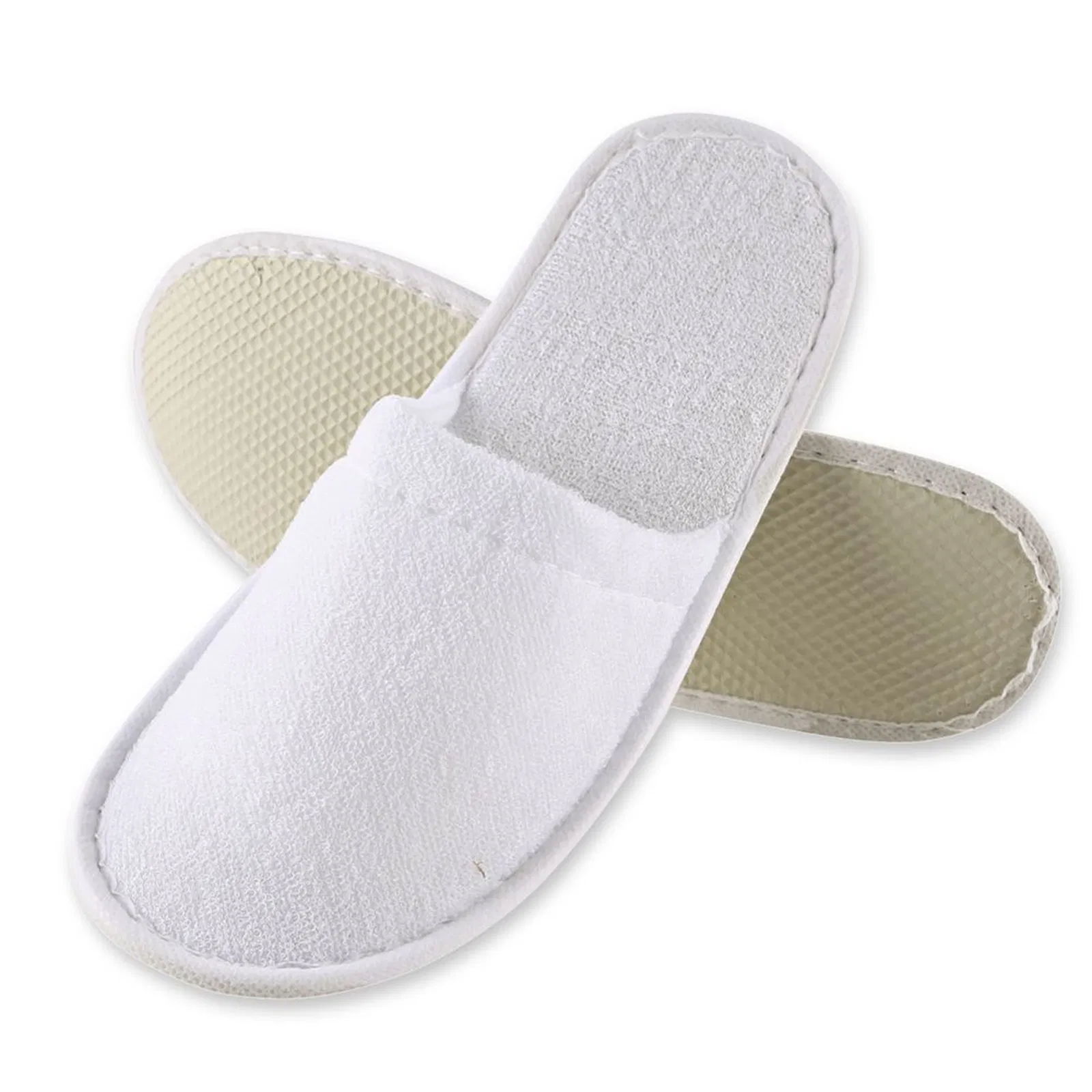 Hotel Slippers Polyester White Closed 28.5 cm
