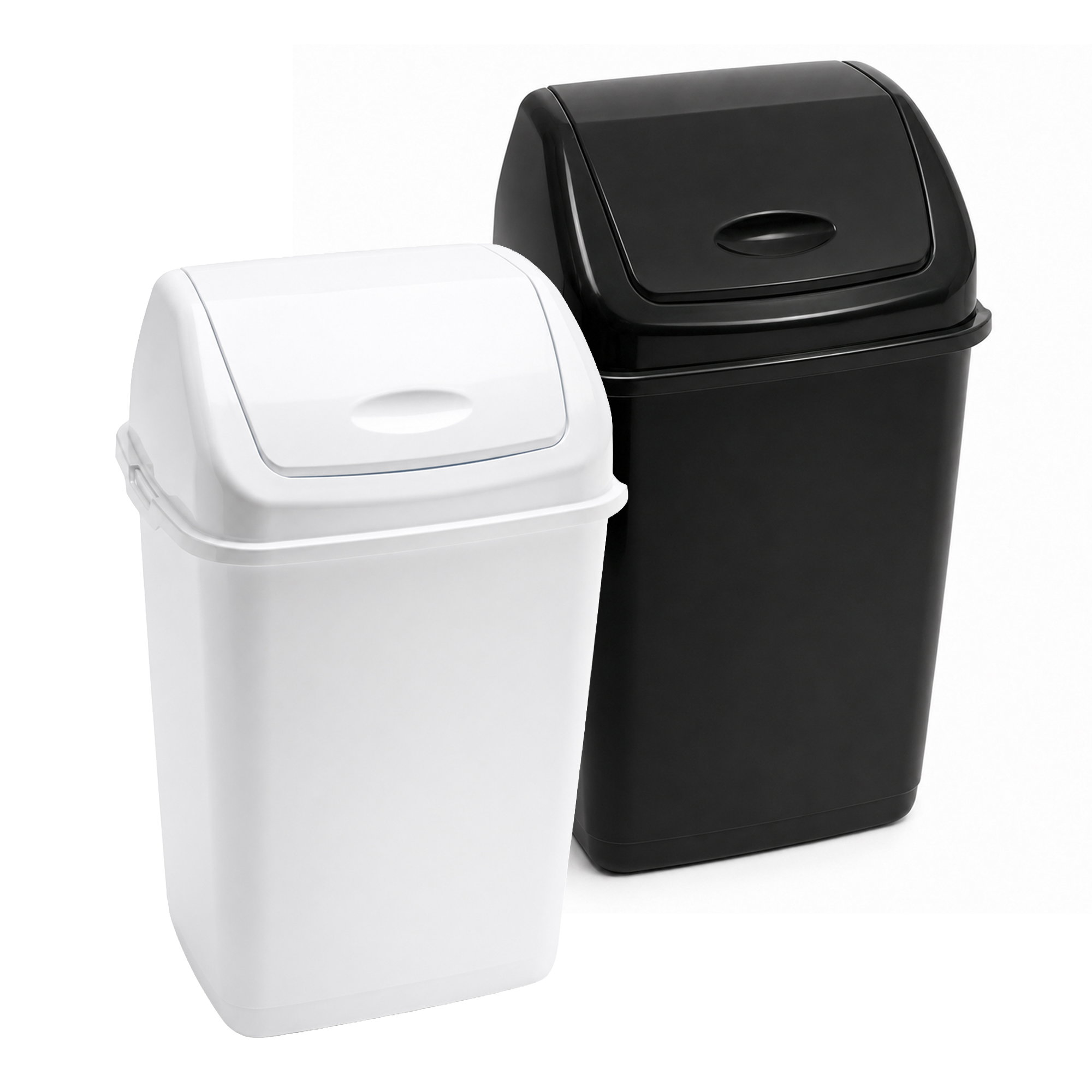 Abfalleimer 35 Liter | mit Schwenkdeckel | Kunststoff | BulkySoft Essentia