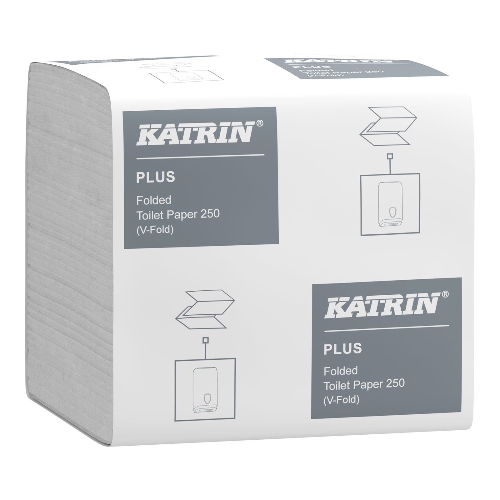 KATRIN 56156 Plus carta igienica a foglio singolo 250 strappi 2 veli
