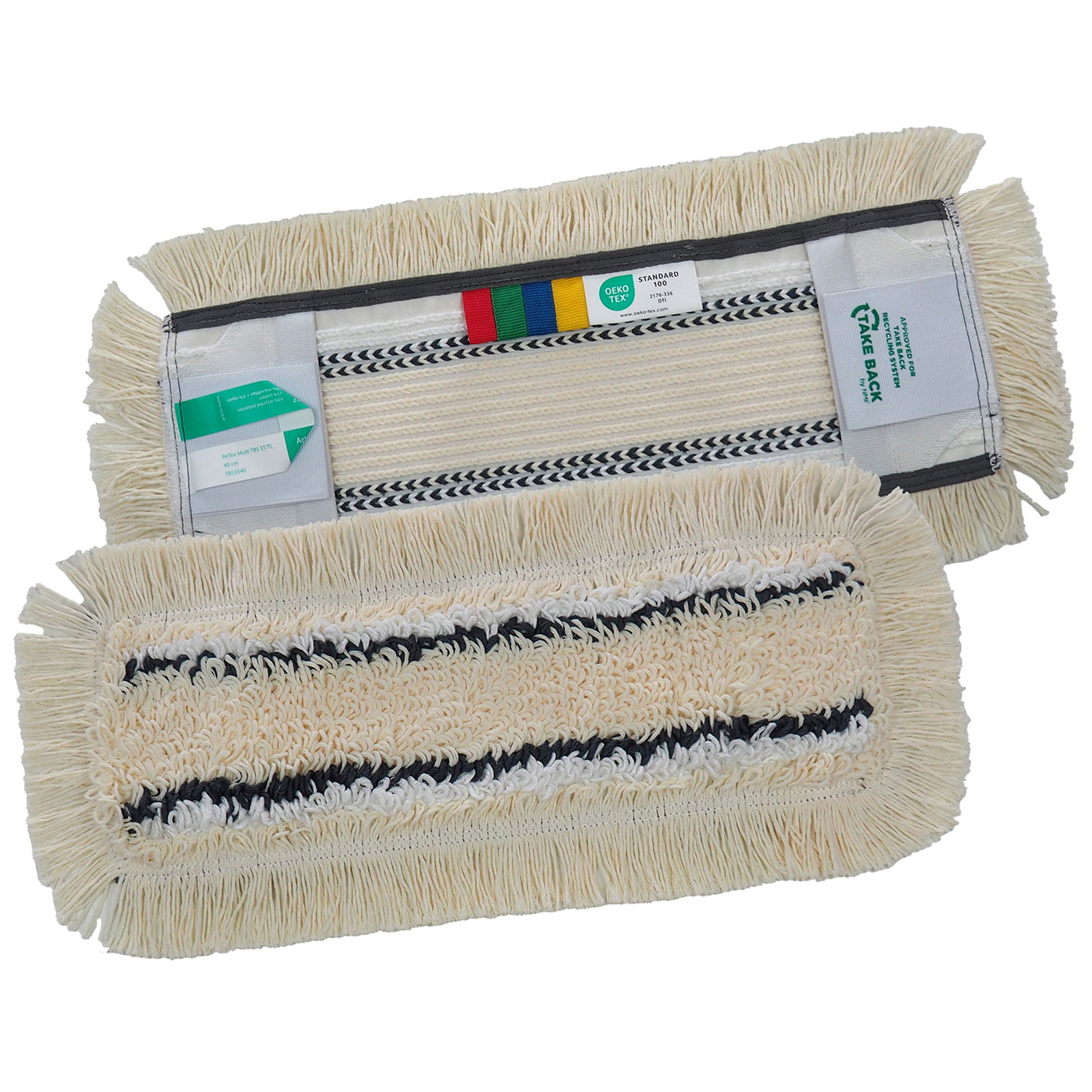 Lot De 3 Serpillères En Chenille BIOHY 50 Cm - Pour Surfaces Lisses, Lavable 60-90°C, Fabriqué En Allemagne - 6