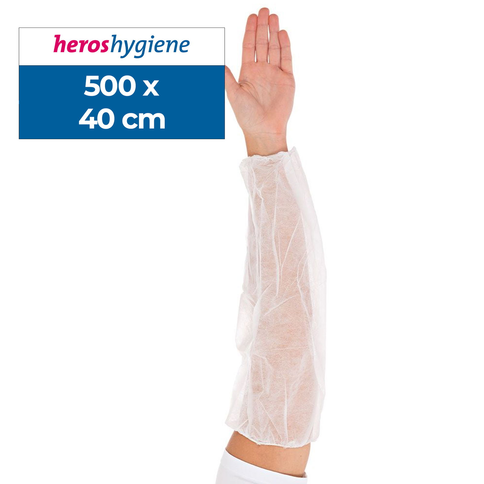 Manchon de protection blanc Eco en non-tissé PP