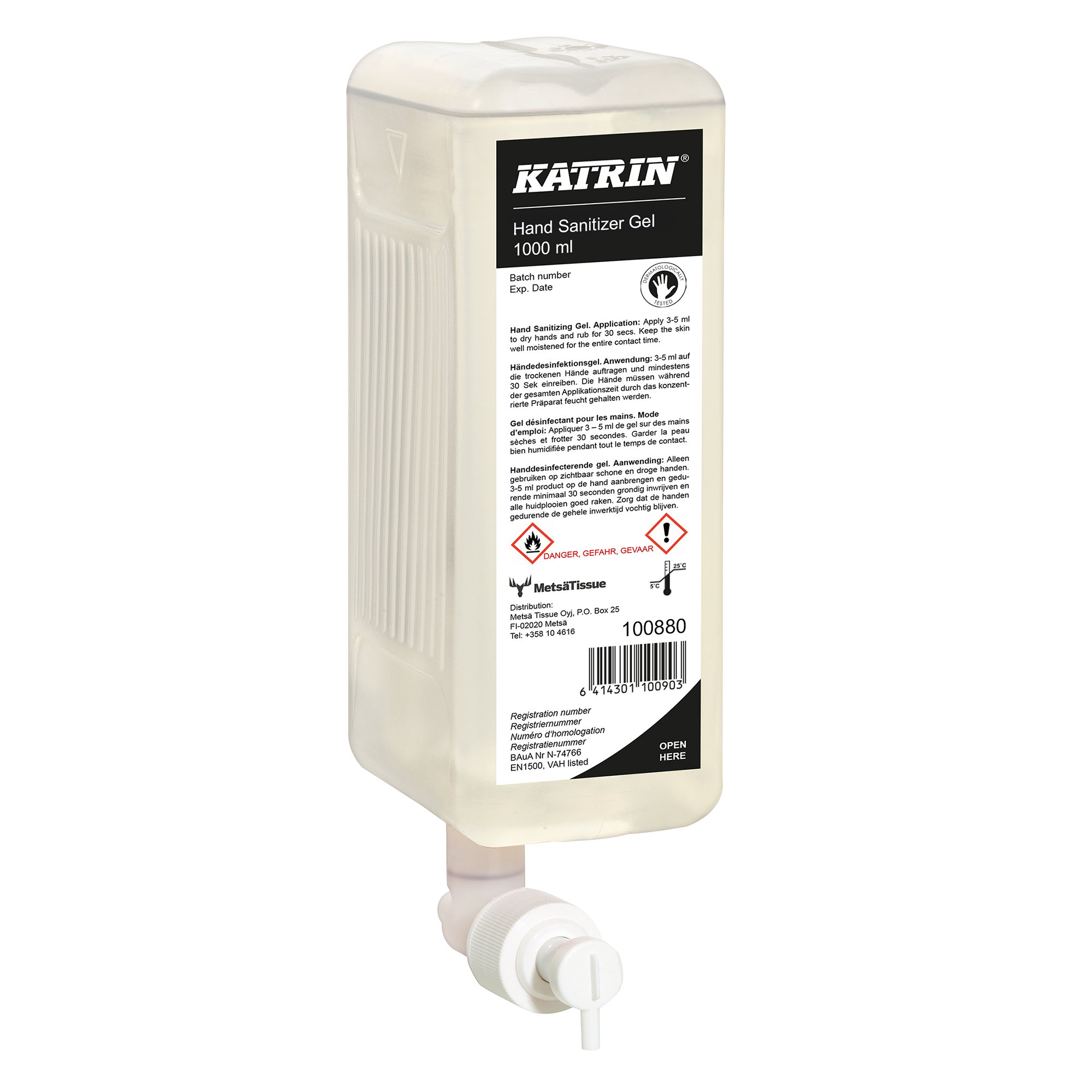 Gel désinfectant pour les mains | Katrin 100880