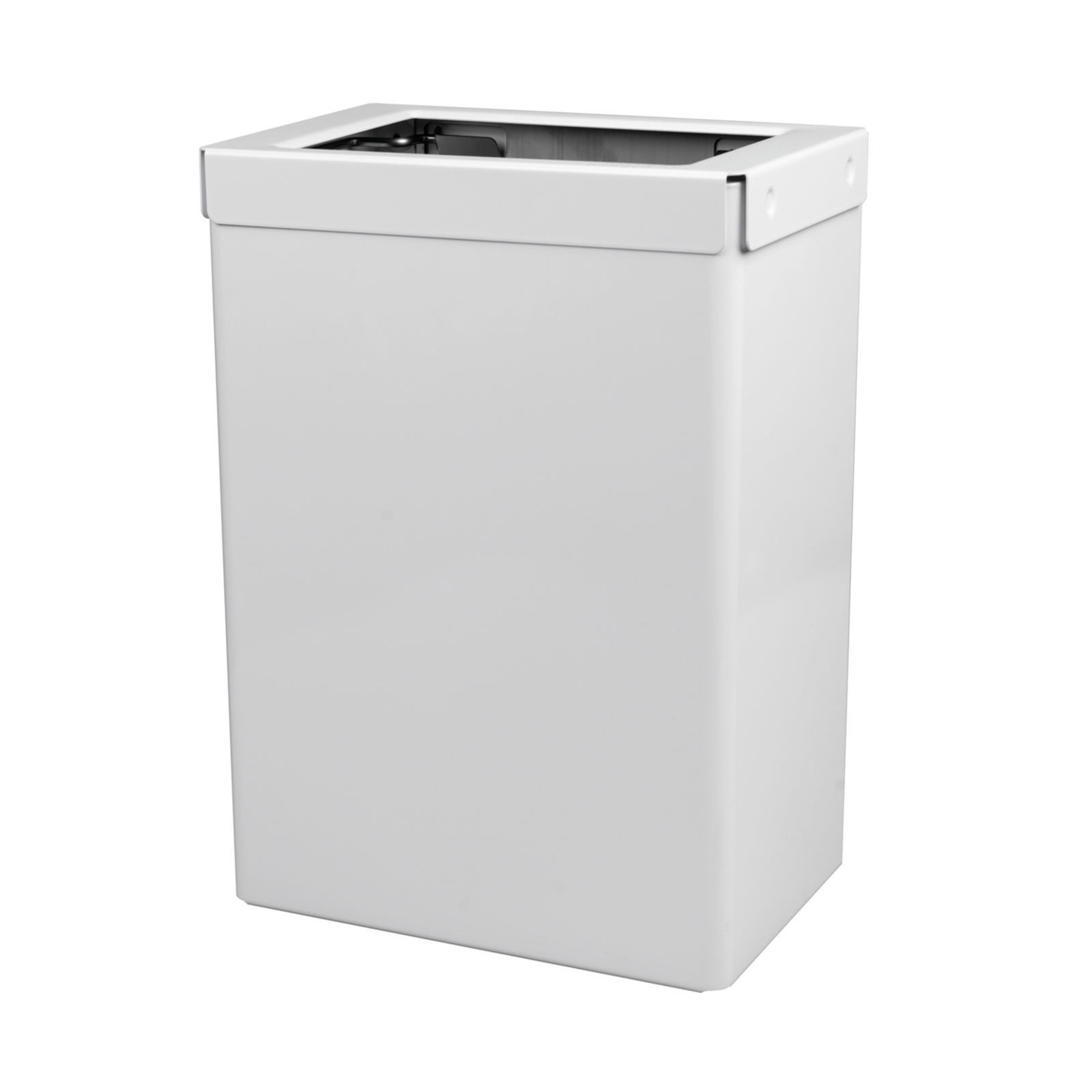 Ophardt 1423053 Abfalleimer offen 18 Liter Edelstahl weiss EBU 18 P IW